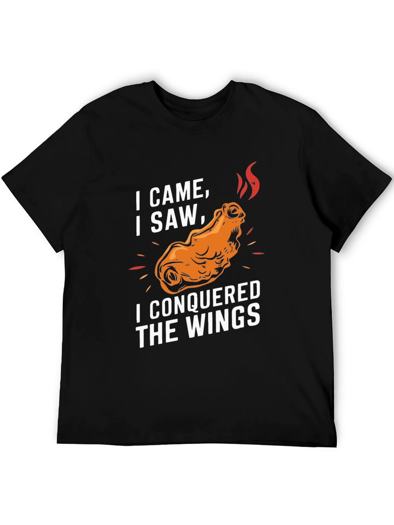 Black I Came I Saw I Conquered Wings T-Shirt - Black view 5