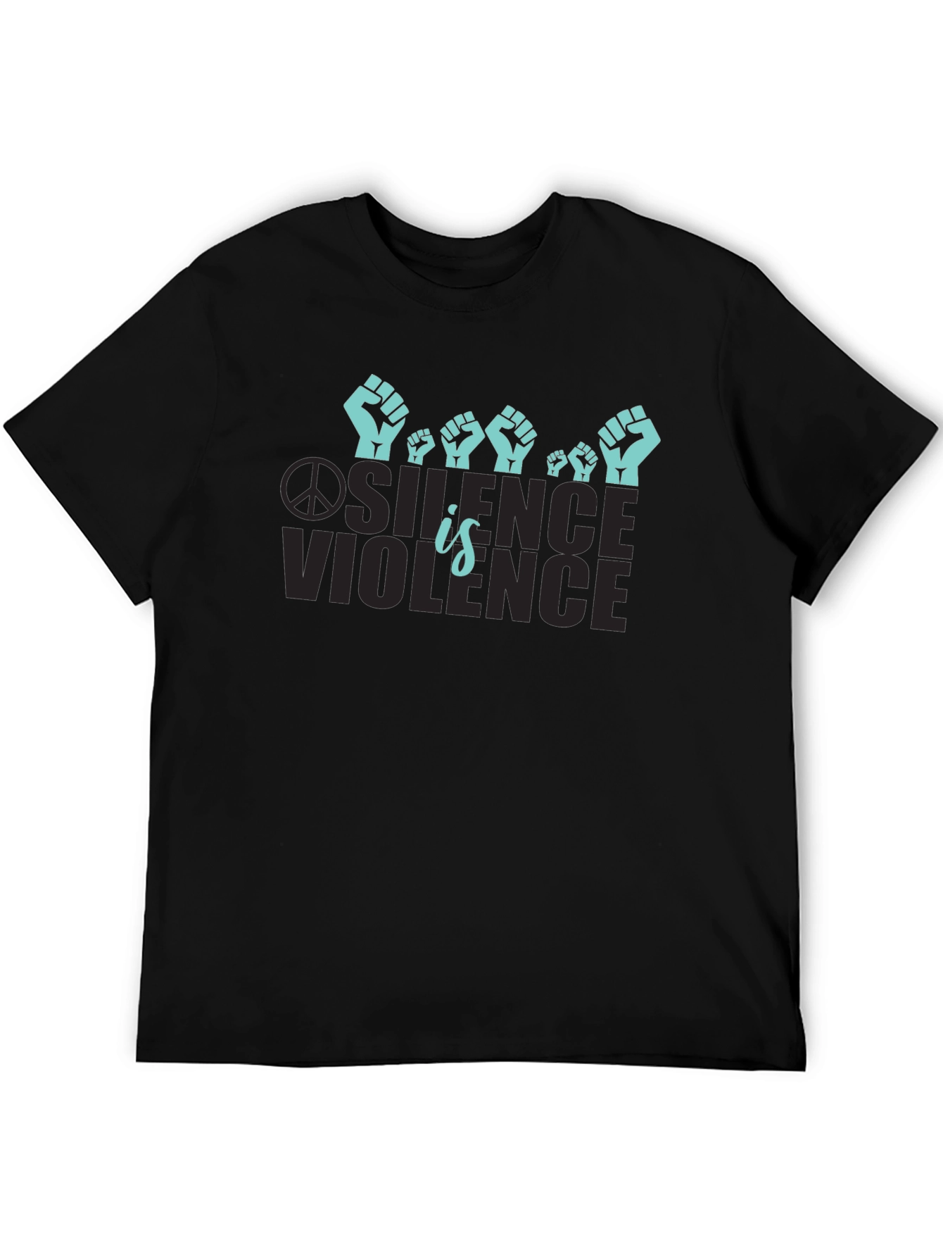 Black Silence is Violence Graphic Tee view 5