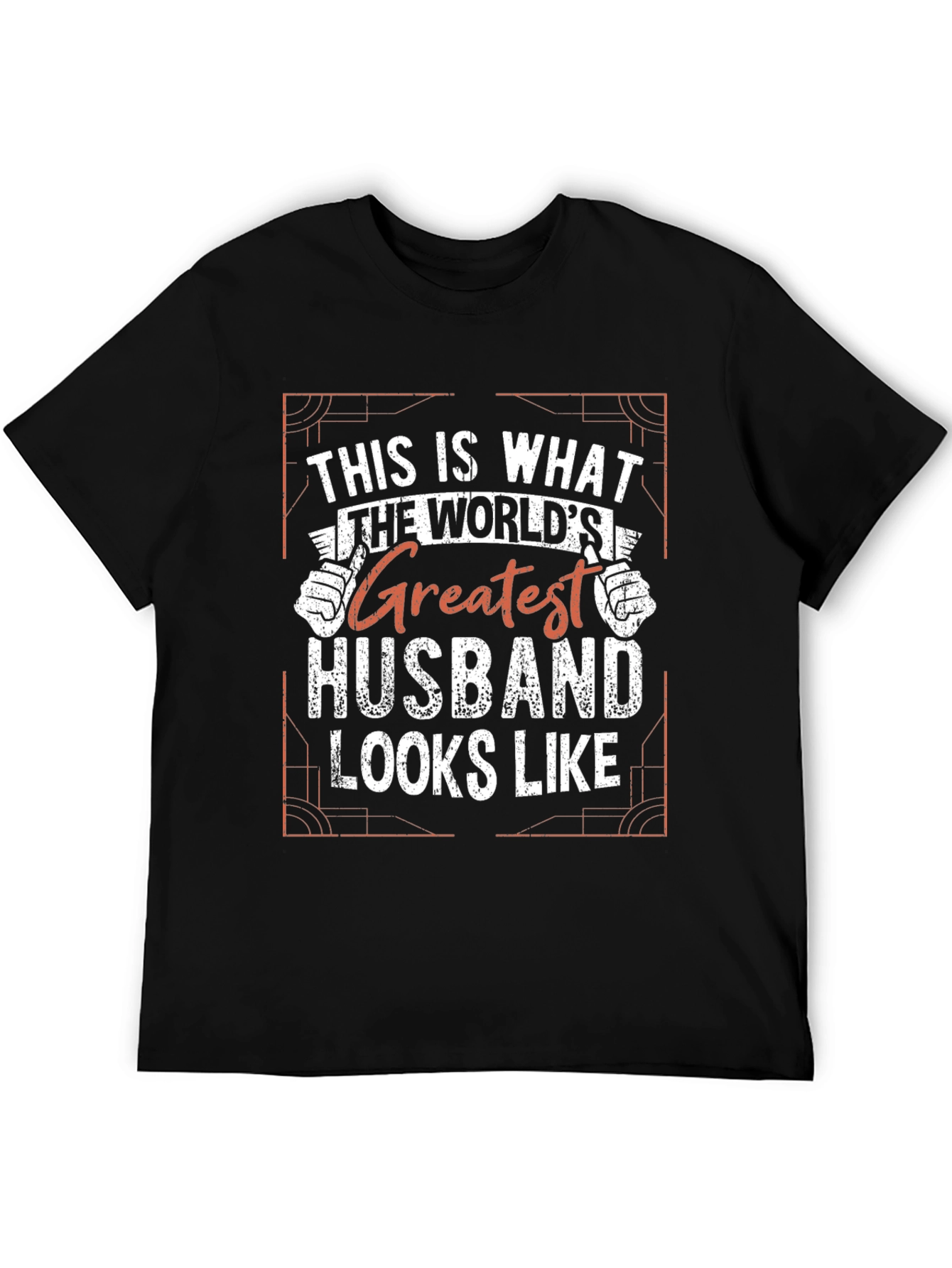Black Greatest Husband Graphic Tee - Black view 5