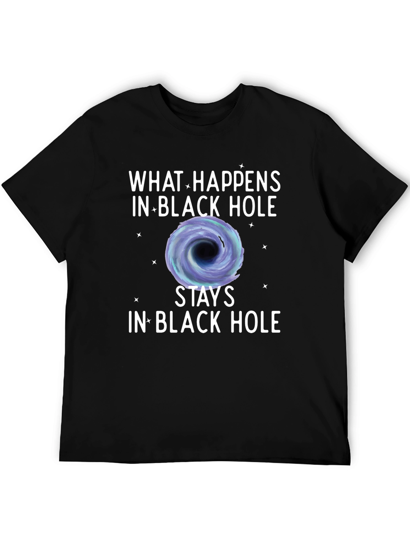 Black Black Hole Graphic Tee - What Happens Stays view 5