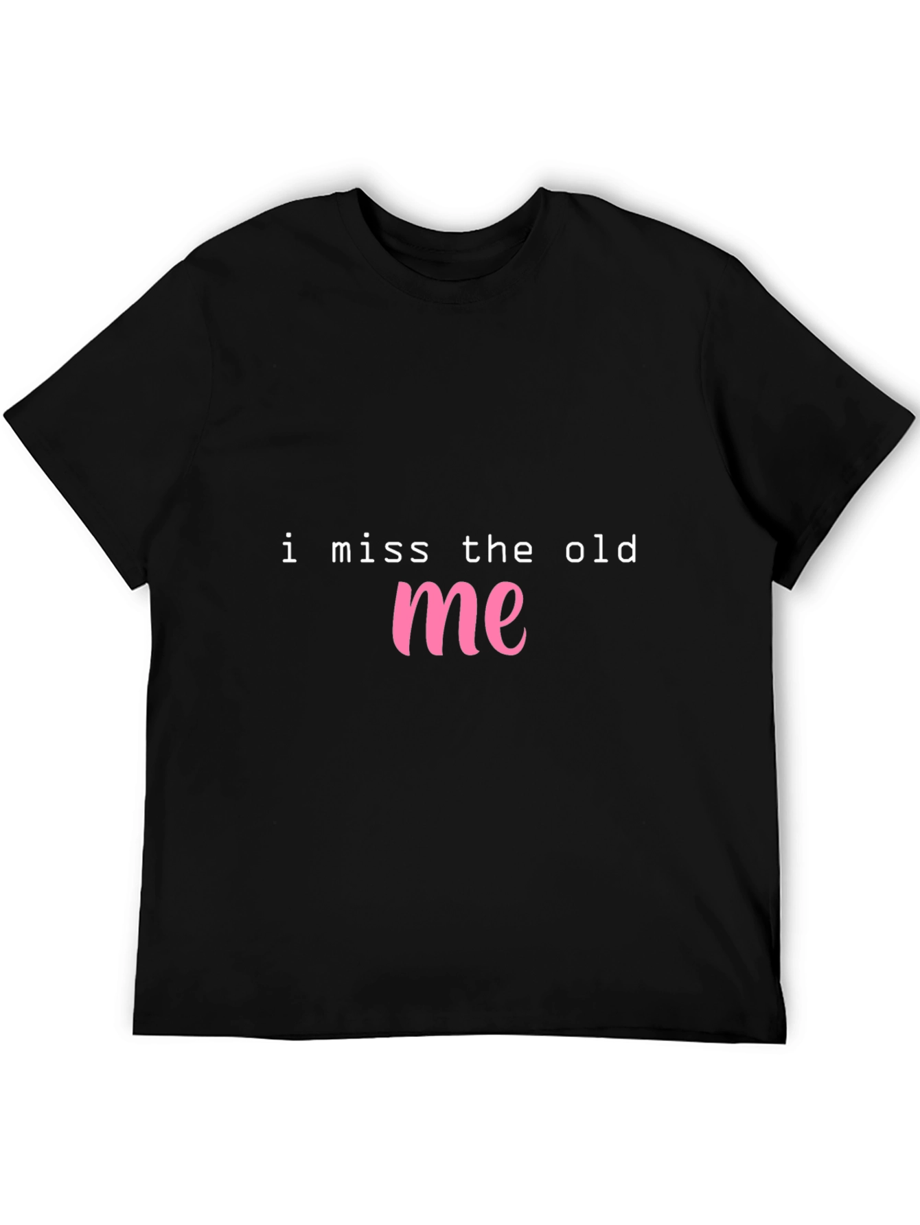 Black I Miss The Old Me Graphic T-Shirt - Black view 5