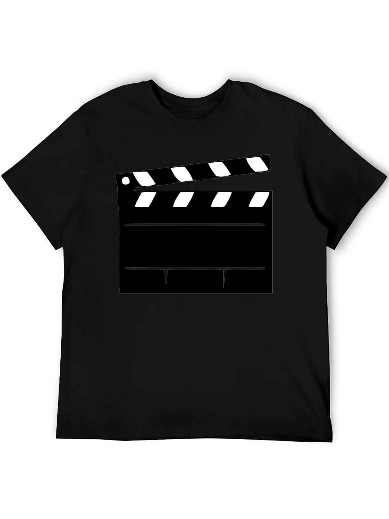 Black Movie Clapperboard Graphic T-Shirt - Film Lover Tee view 5
