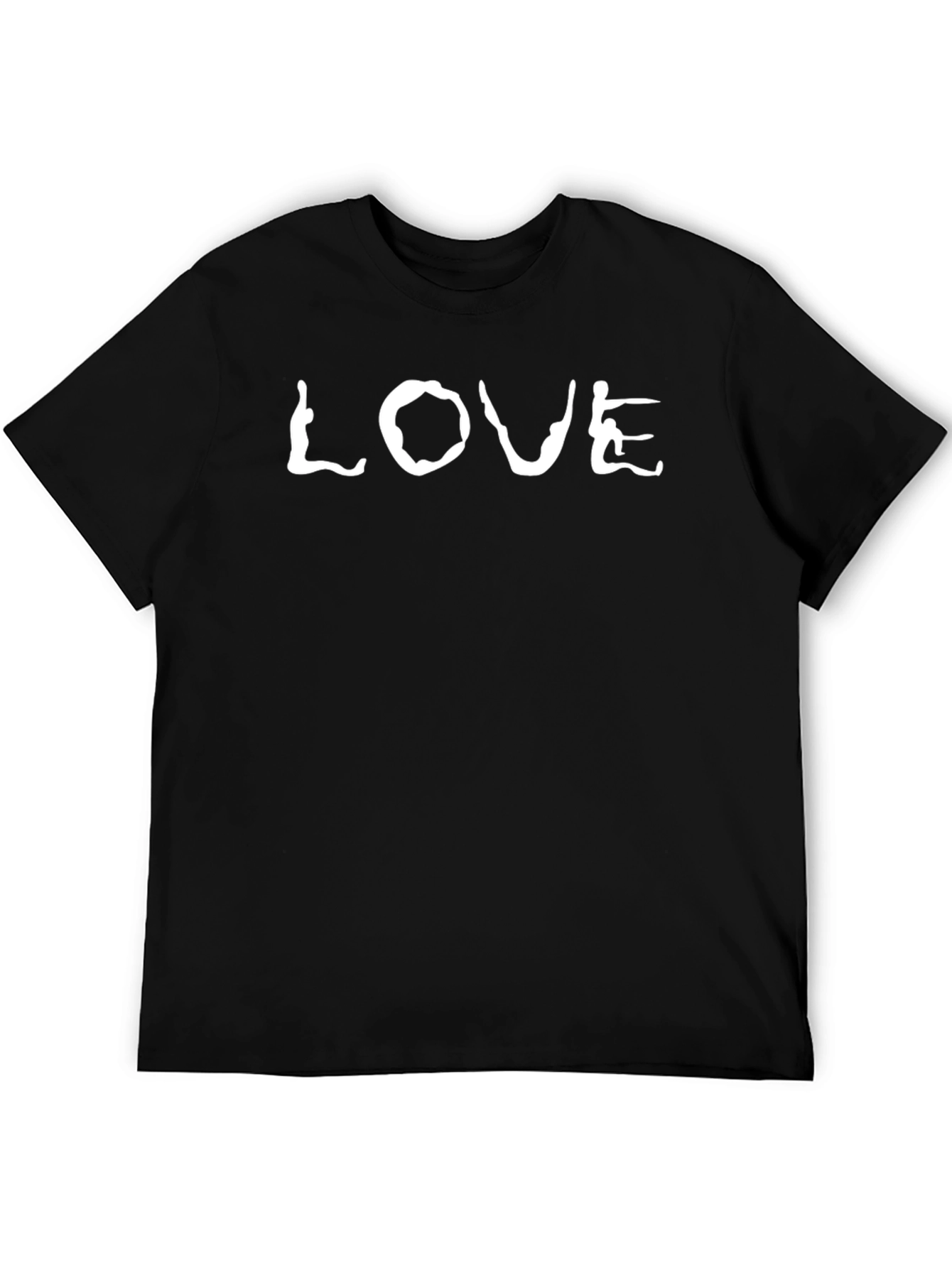 Black Love Graphic Black T-Shirt view 5