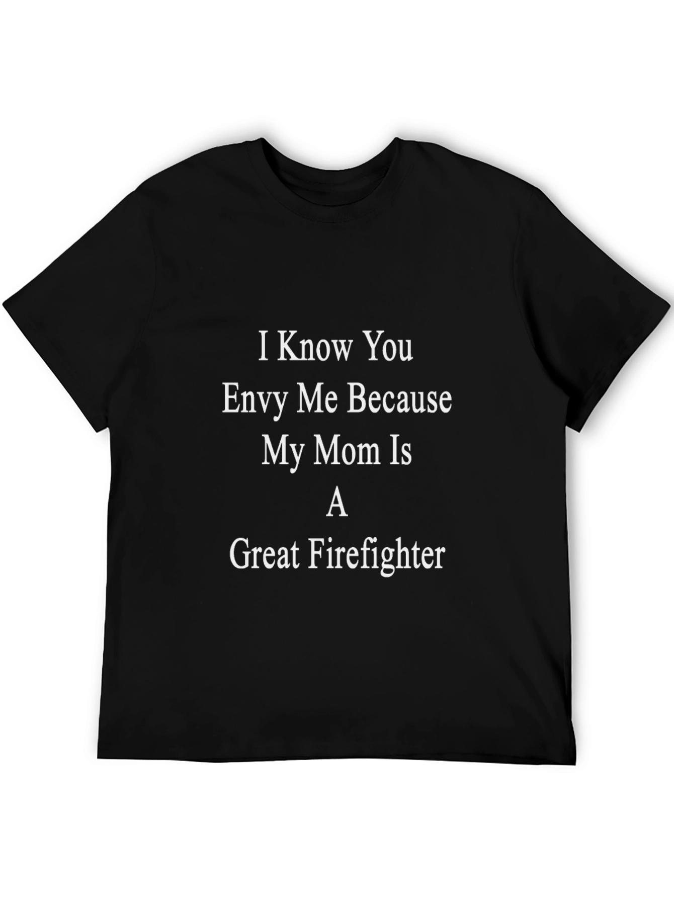 Black Great Firefighter Mom T-Shirt - Unisex view 5