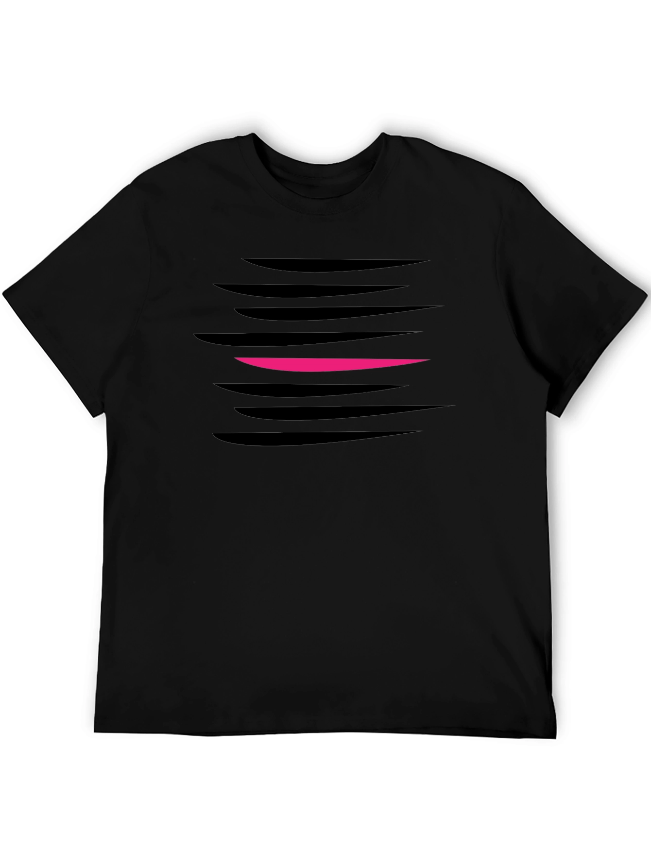 Black Abstract Graphic T-Shirt - Modern Men's Tee view 5