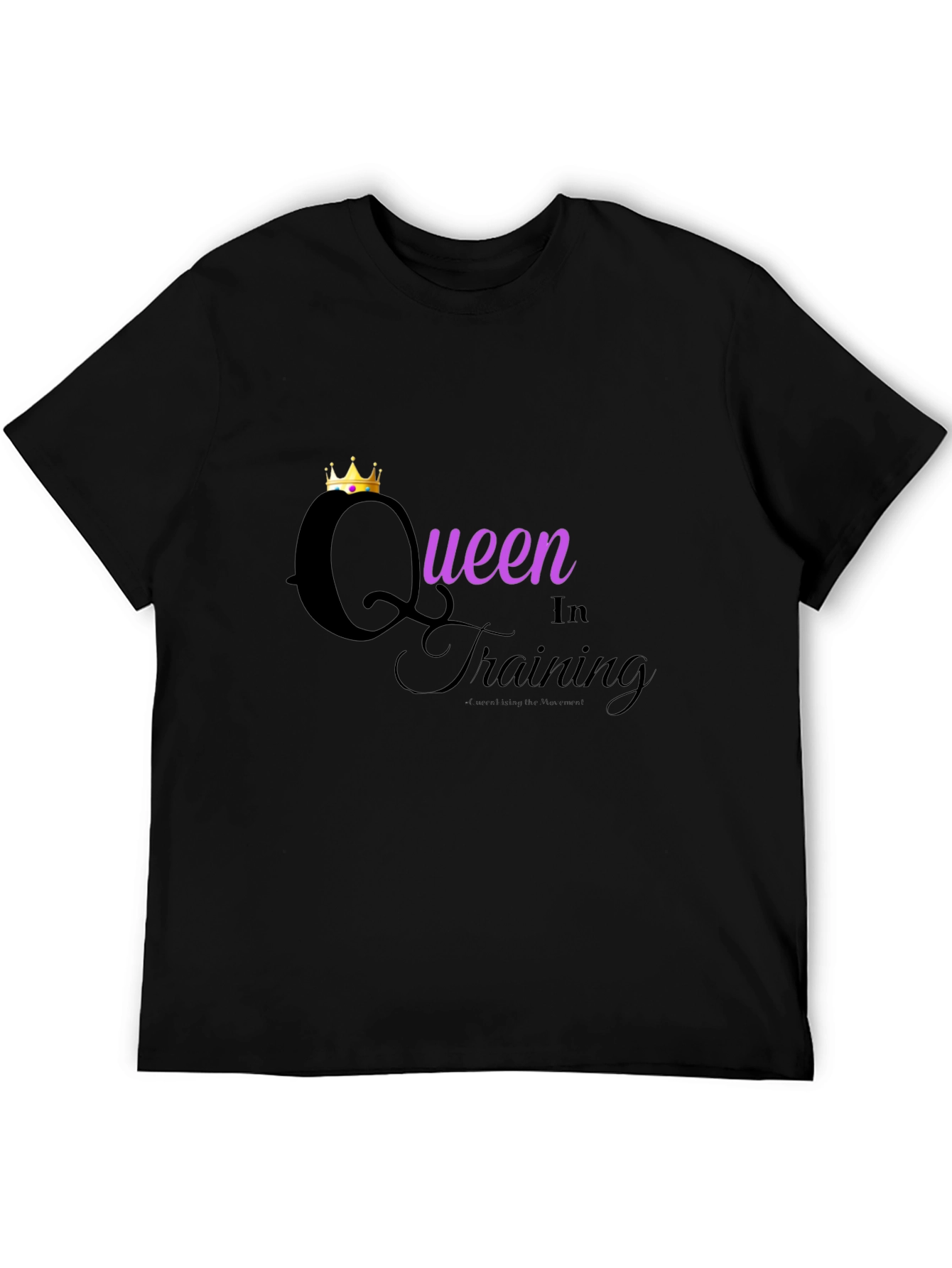 Black Queen in Training Graphic Tee - Black view 5
