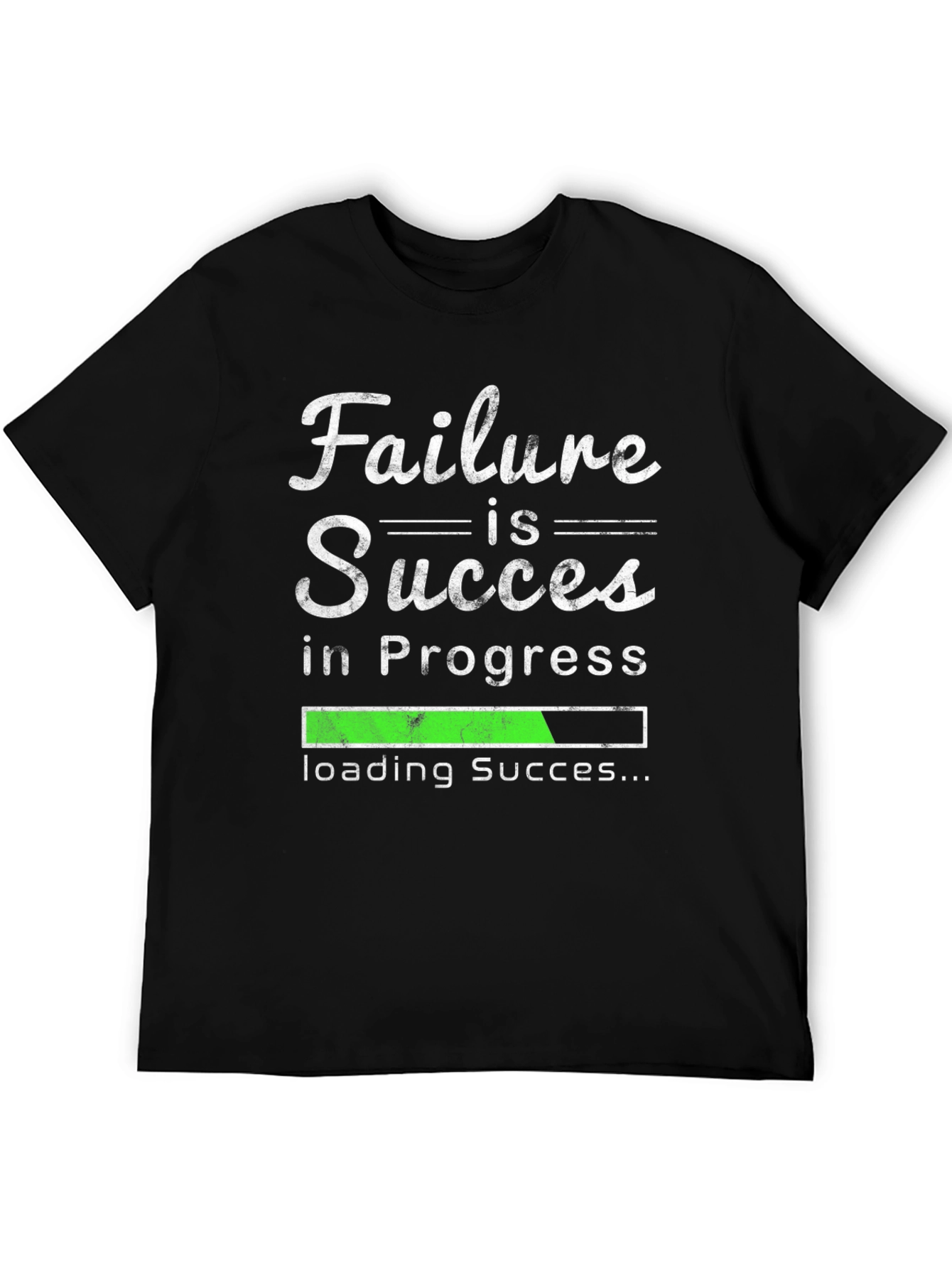 Black Failure is Success in Progress T-Shirt view 5