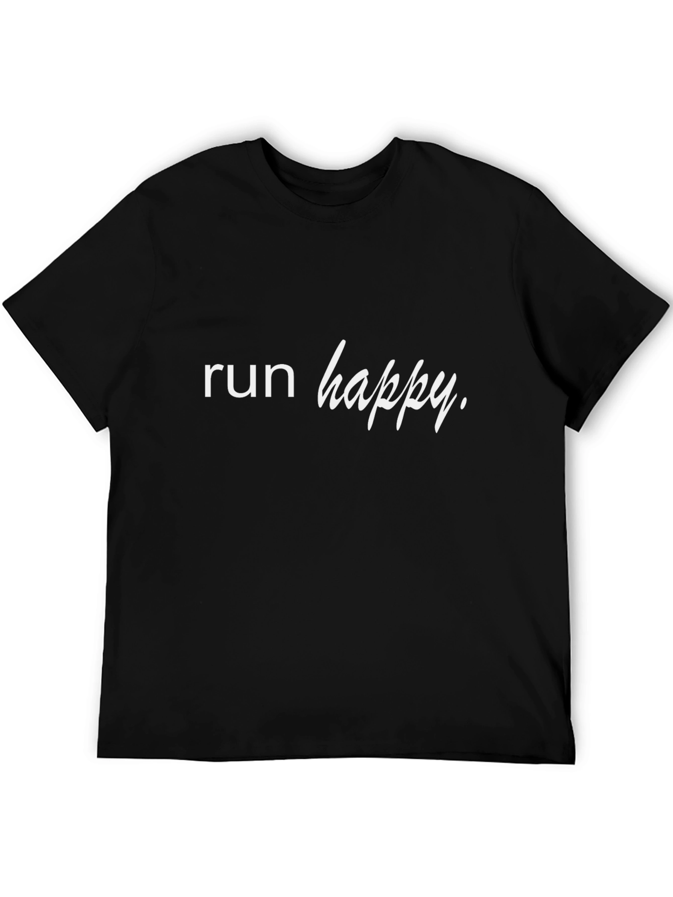 Black Run Happy Black T-Shirt view 5