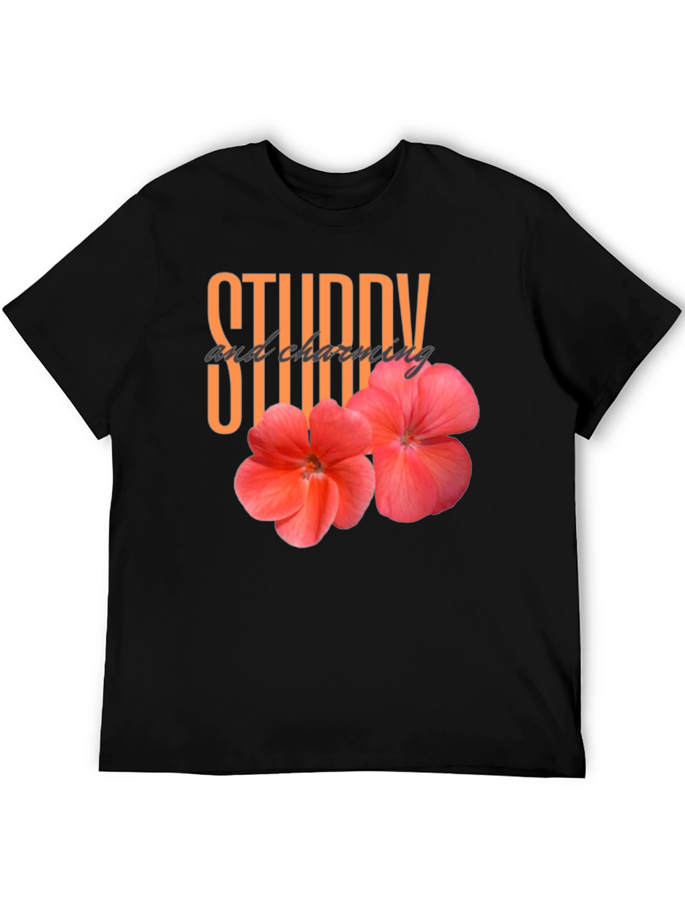 Black Sturdy & Charming Graphic Tee view 5