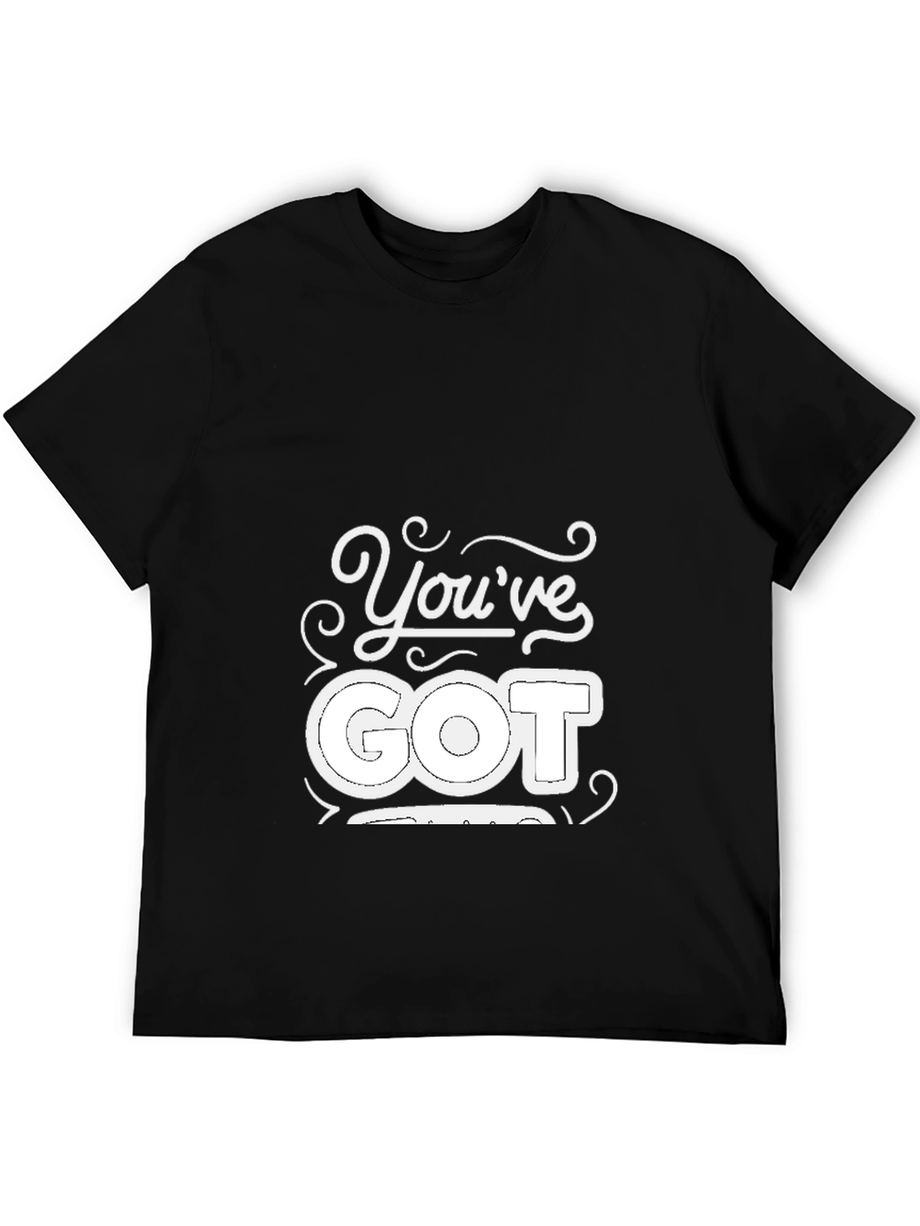 Black You've Got This! Black Graphic Tee view 5
