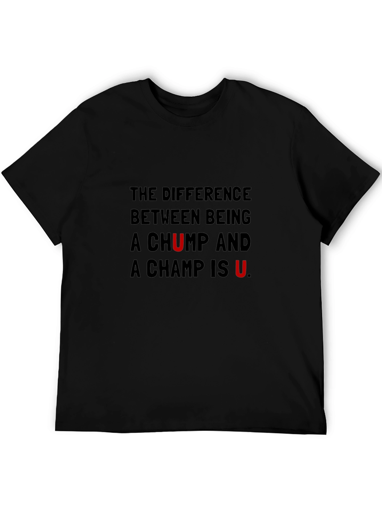 Black U Make the Difference Graphic Tee view 5