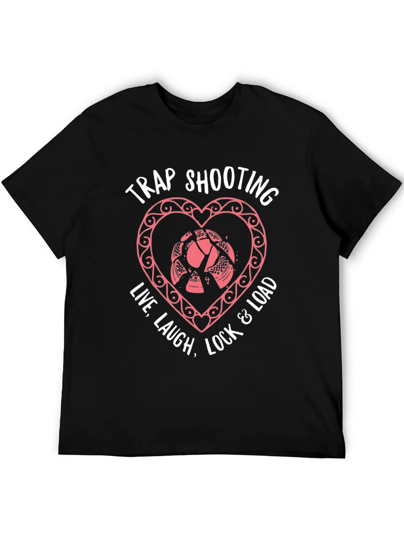 Black Trap Shooting Love Tee - Live Laugh Lock & Load view 5