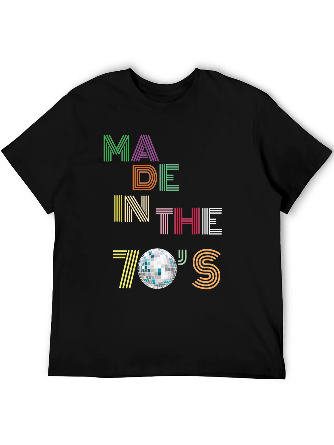 Black Made in the 70's Disco T-Shirt view 5