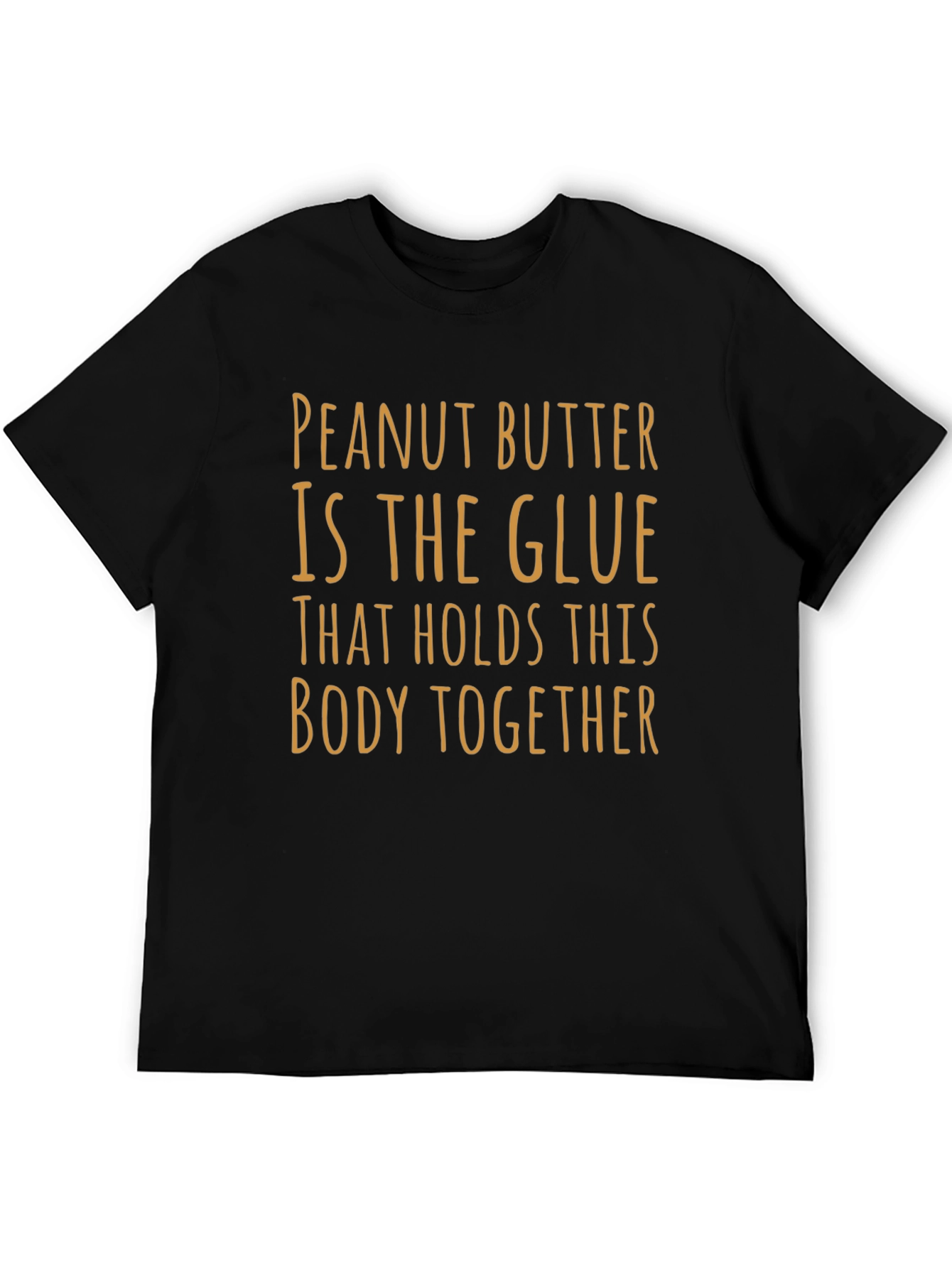 Black Peanut Butter Glue Body Together Graphic Tee view 5