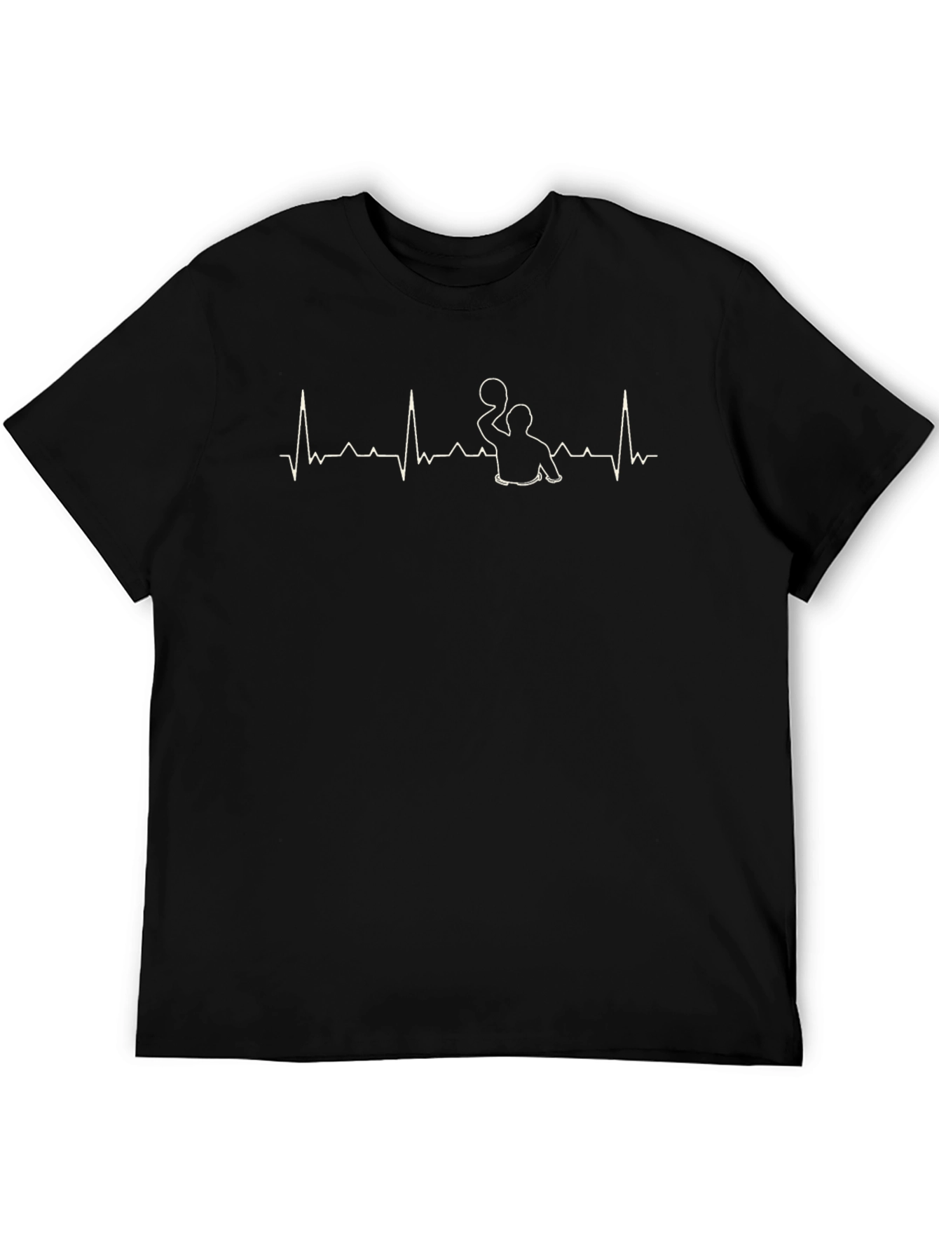 Black Water Polo Heartbeat T-Shirt view 5