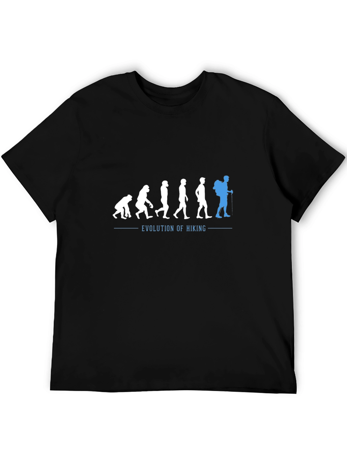 Black Evolution of Hiking Graphic Tee view 5