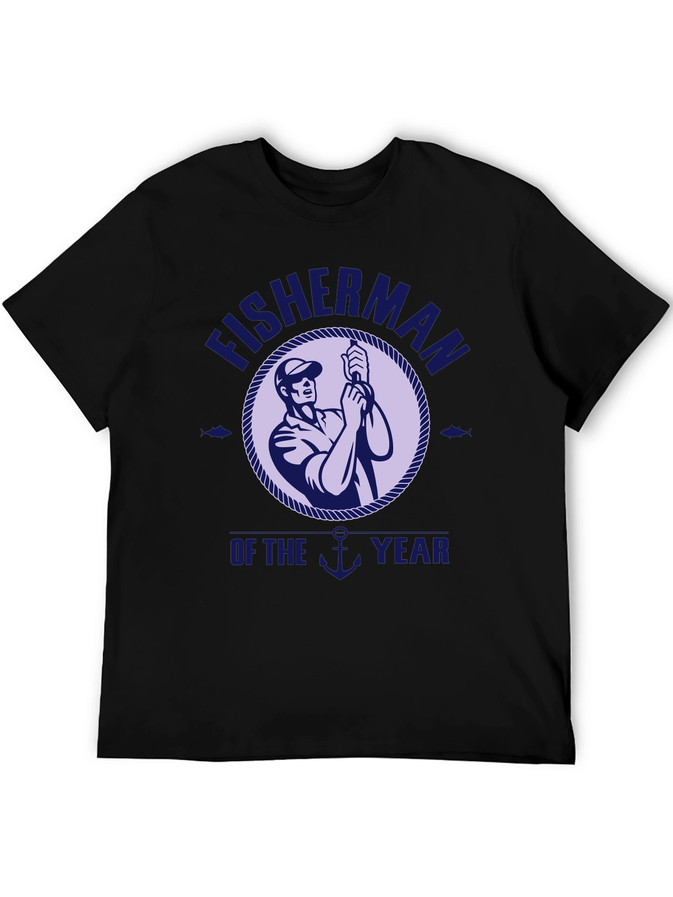 Fisherman of the Year Graphic T-Shirt - Black - 5
