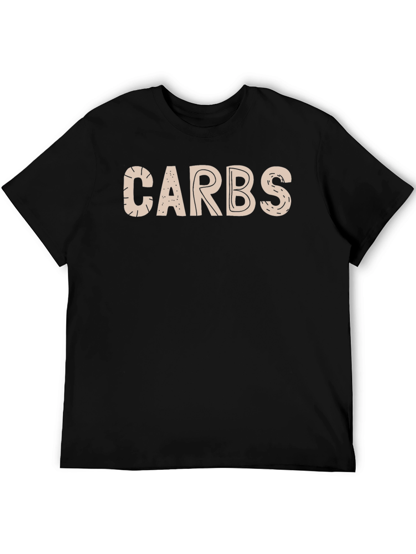 Black Carbs Graphic T-Shirt -  Unisex Crew Neck Tee view 5
