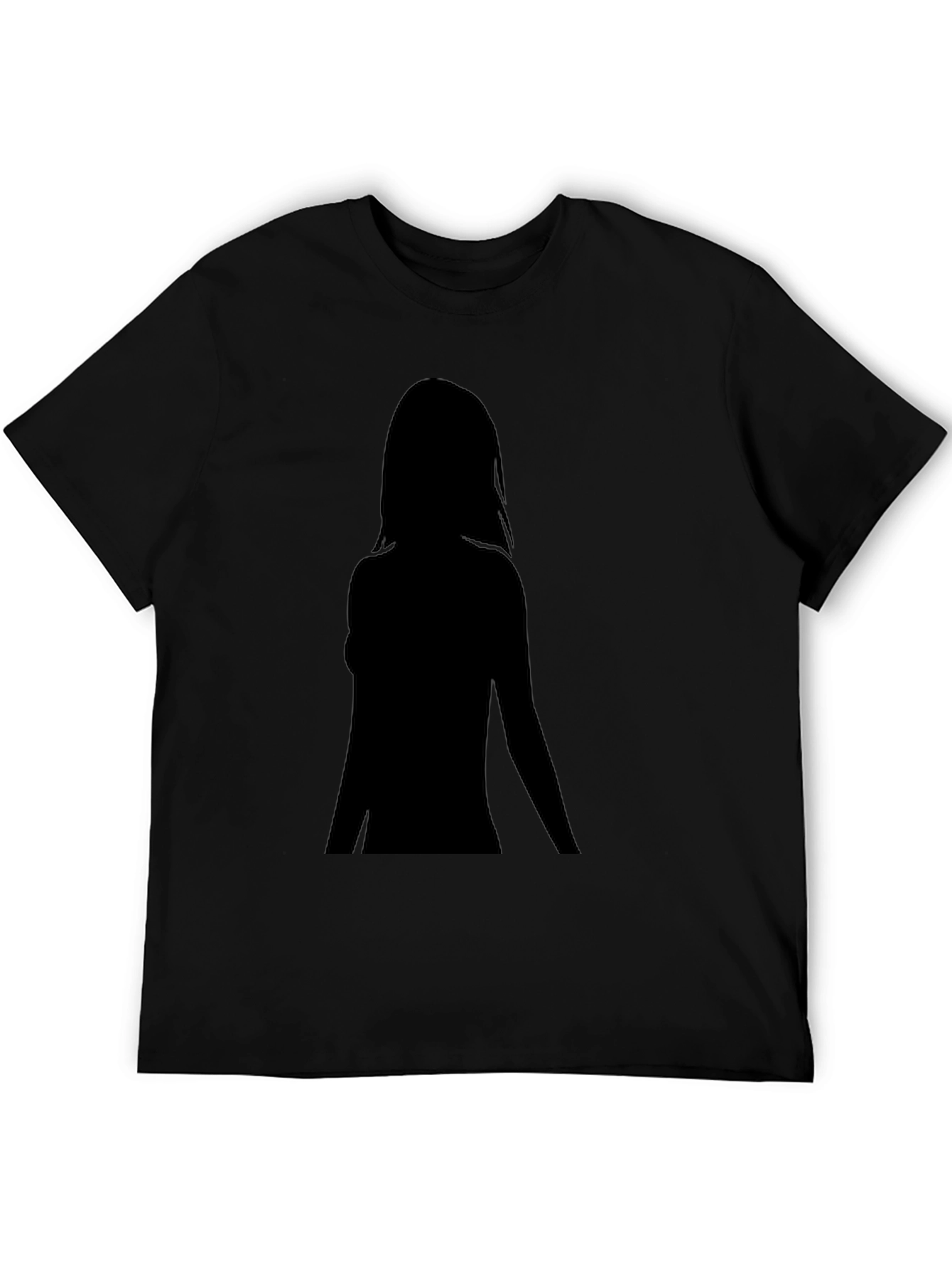 Black Silhouette Graphic Black T-Shirt - Unisex view 5