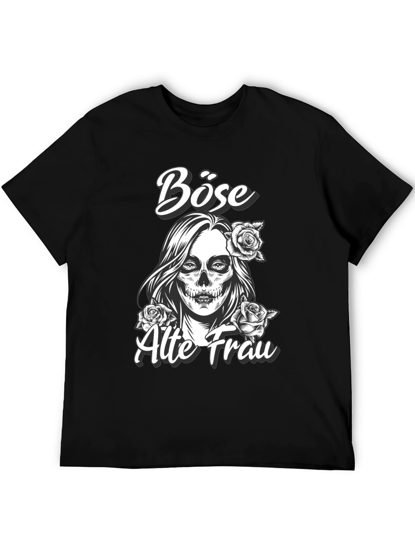 Black Böse Alte Frau Graphic Tee view 5