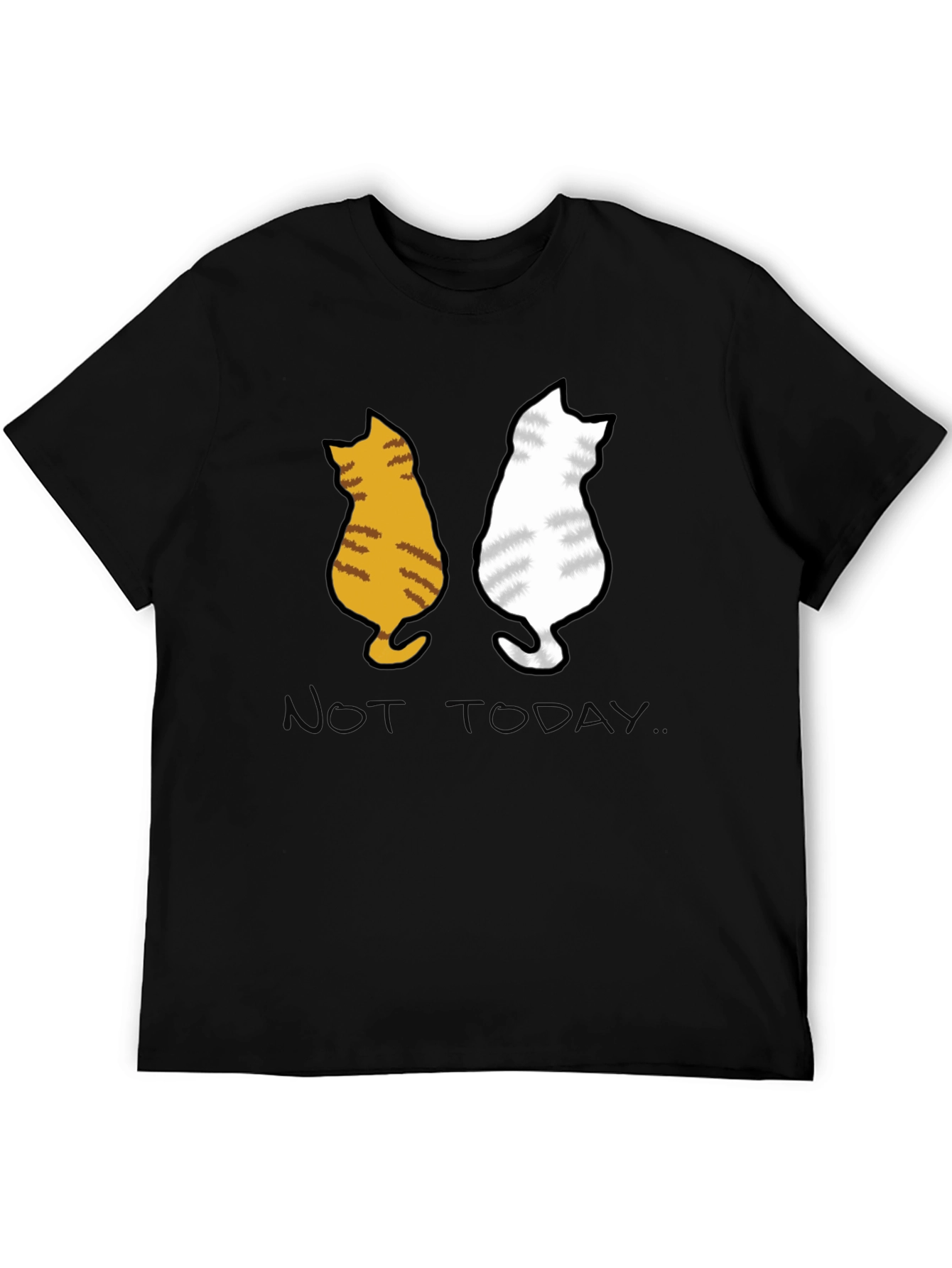 Black Two Cats 'Not Today' Graphic Tee view 5