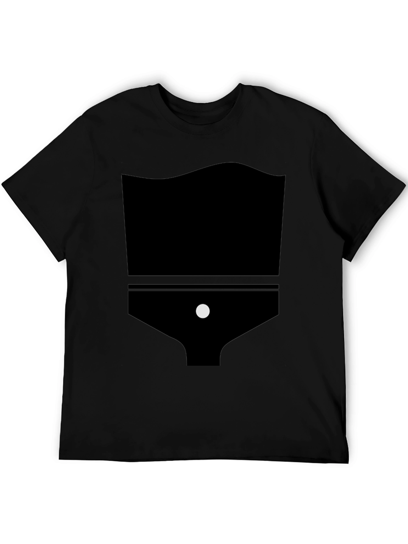Black Abstract Graphic Black T-Shirt view 5
