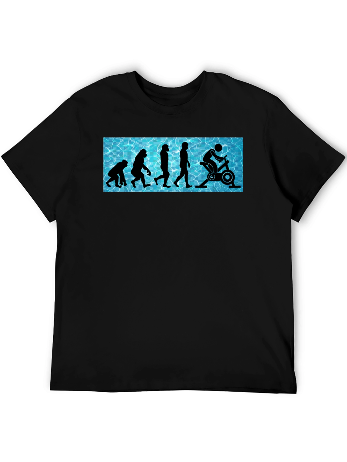 Black Evolution of Fitness T-Shirt - Funny Gym Workout Tee view 5