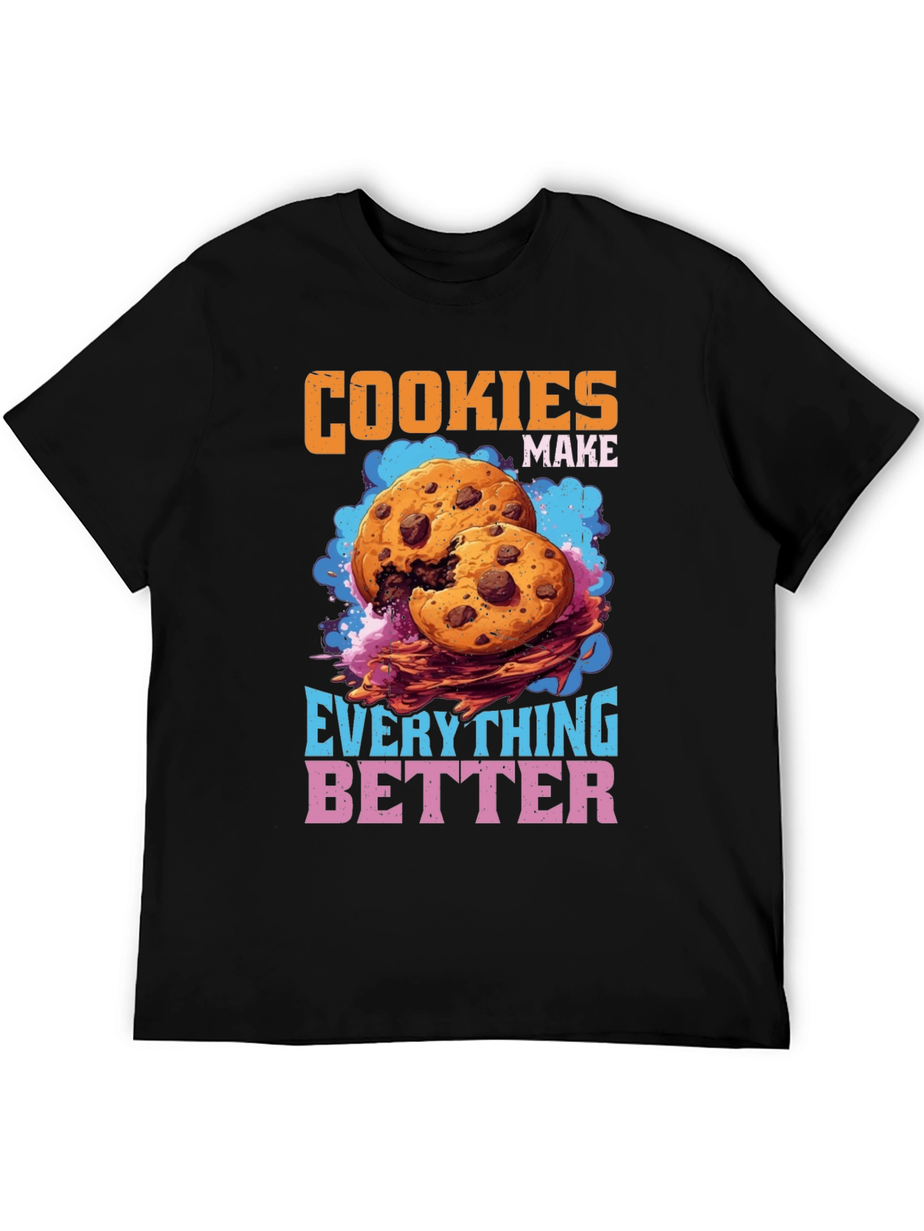 Black Cookies Make Everything Better Graphic T-Shirt view 5
