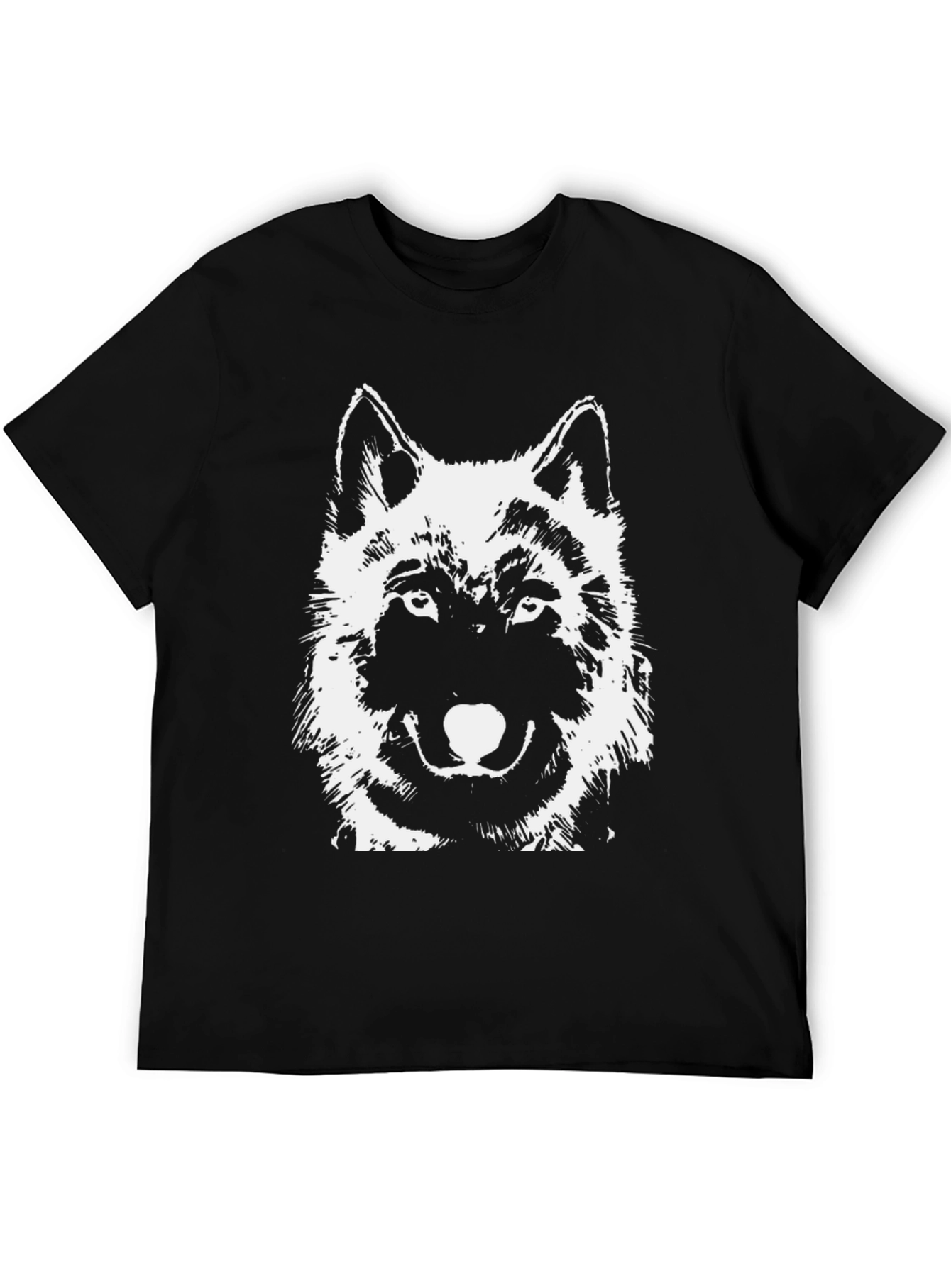 Black Black Wolf Graphic T-Shirt view 5