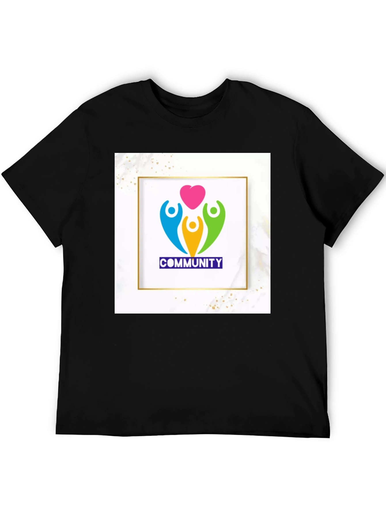 Community Love Graphic T-Shirt - Black - 5