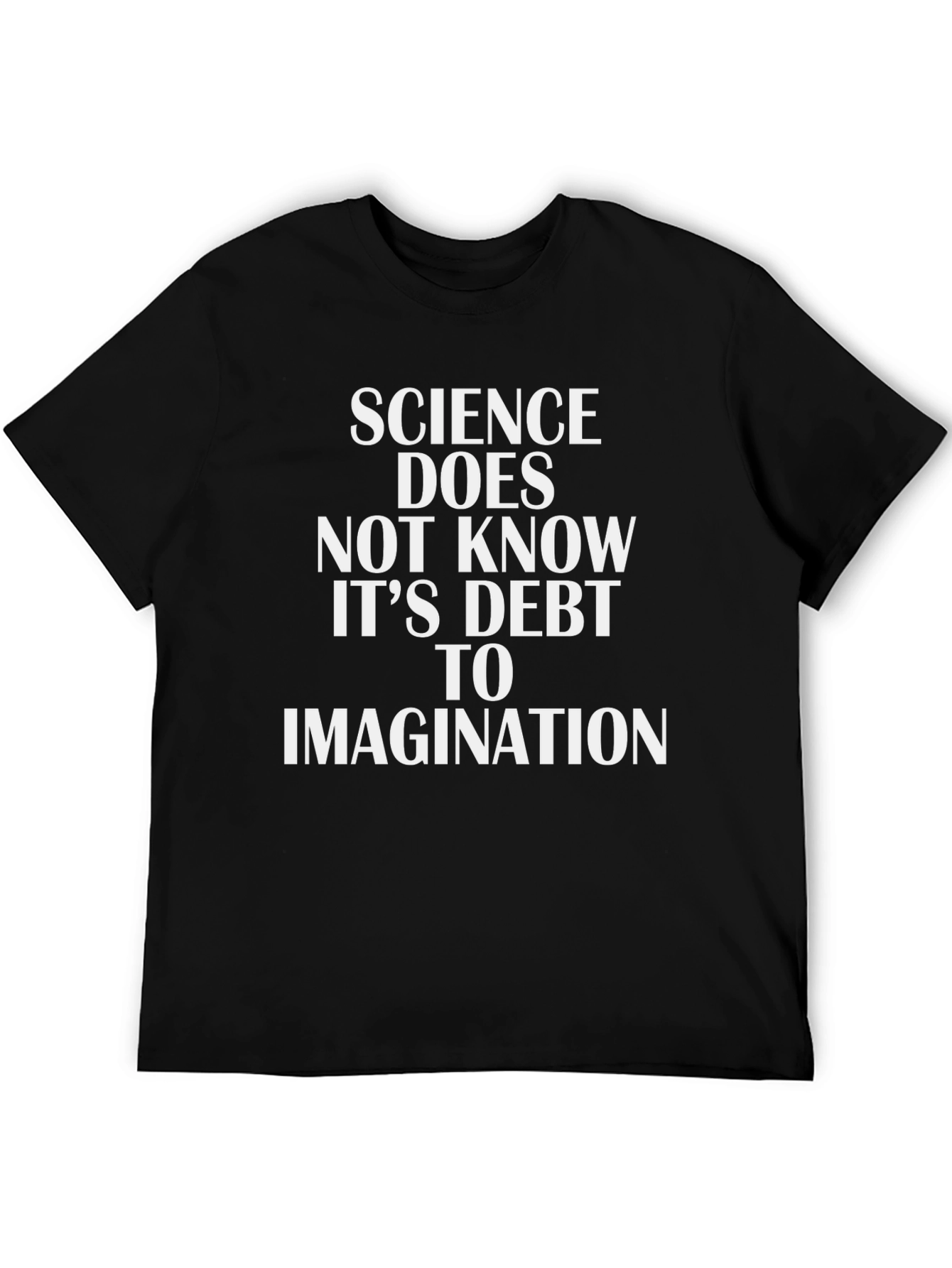 Black Science Imagination Black Graphic Tee view 5