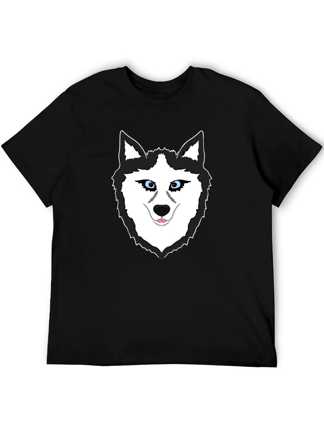 Black Cool Husky Graphic T-Shirt - Black view 5