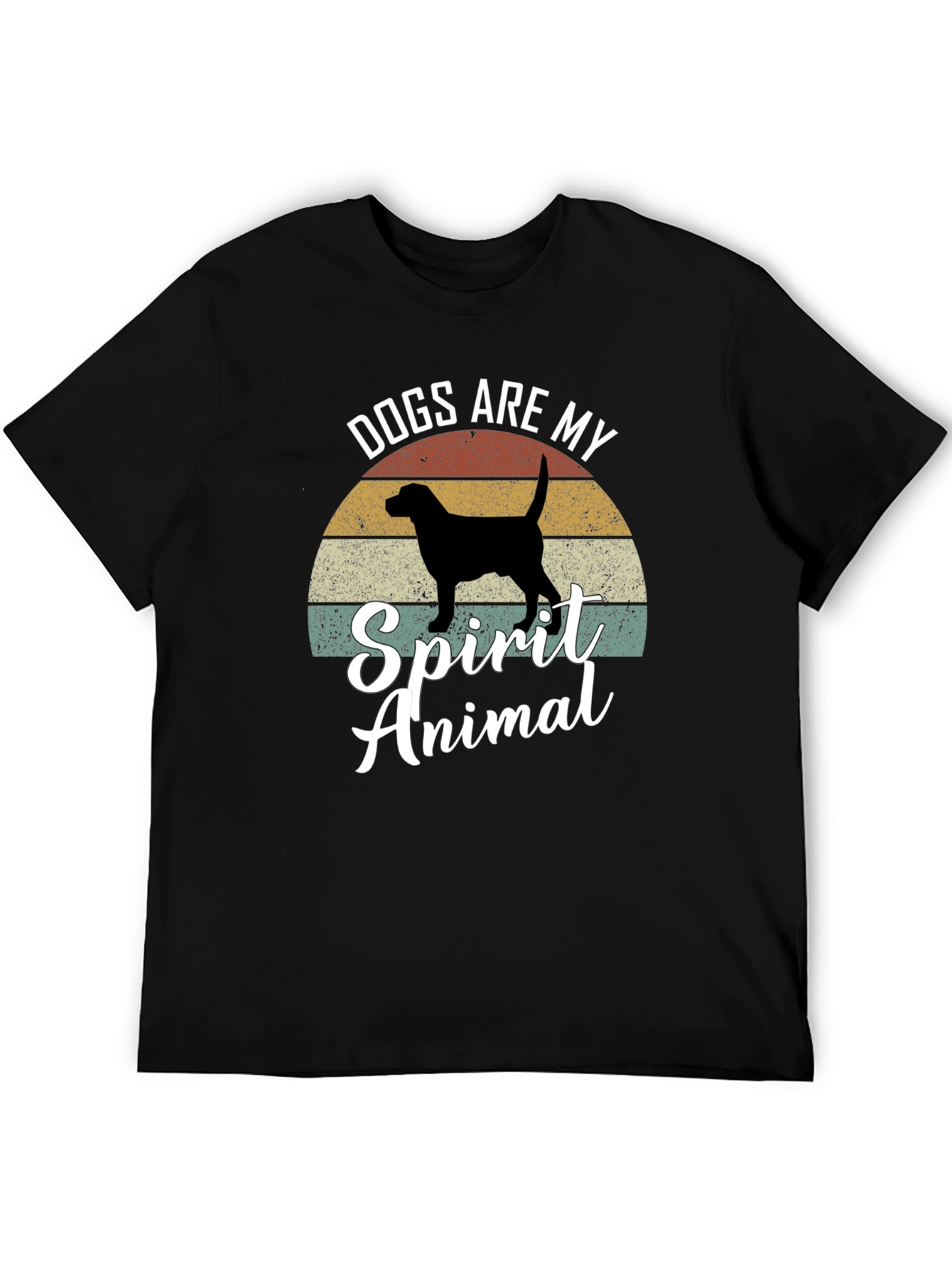 Black Dogs Are My Spirit Animal Graphic Tee view 5