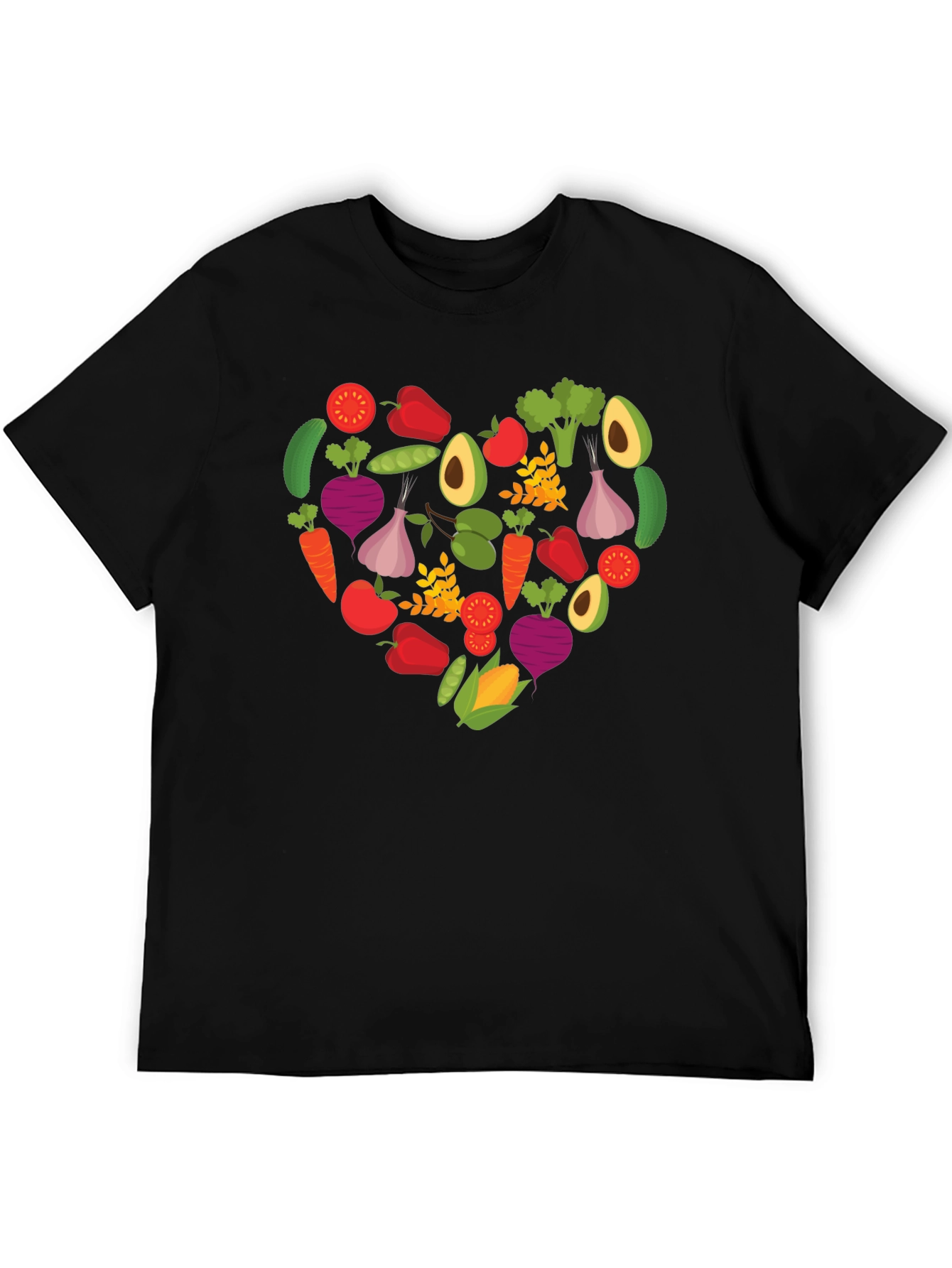 Vegan Heart T-Shirt - Love Veggies! - 5