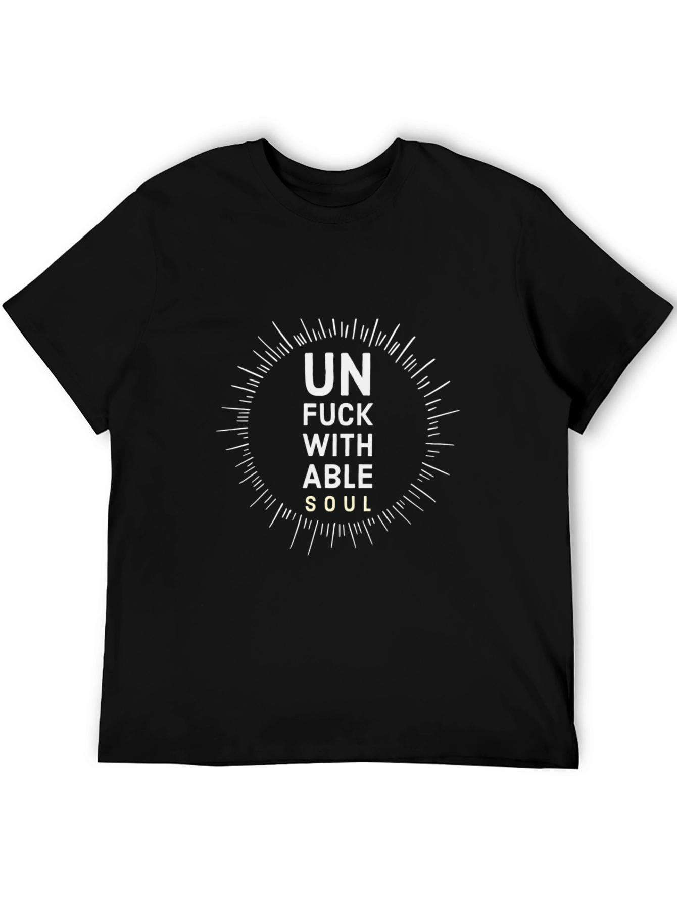 Black Unf***withable Soul Black Graphic Tee view 5