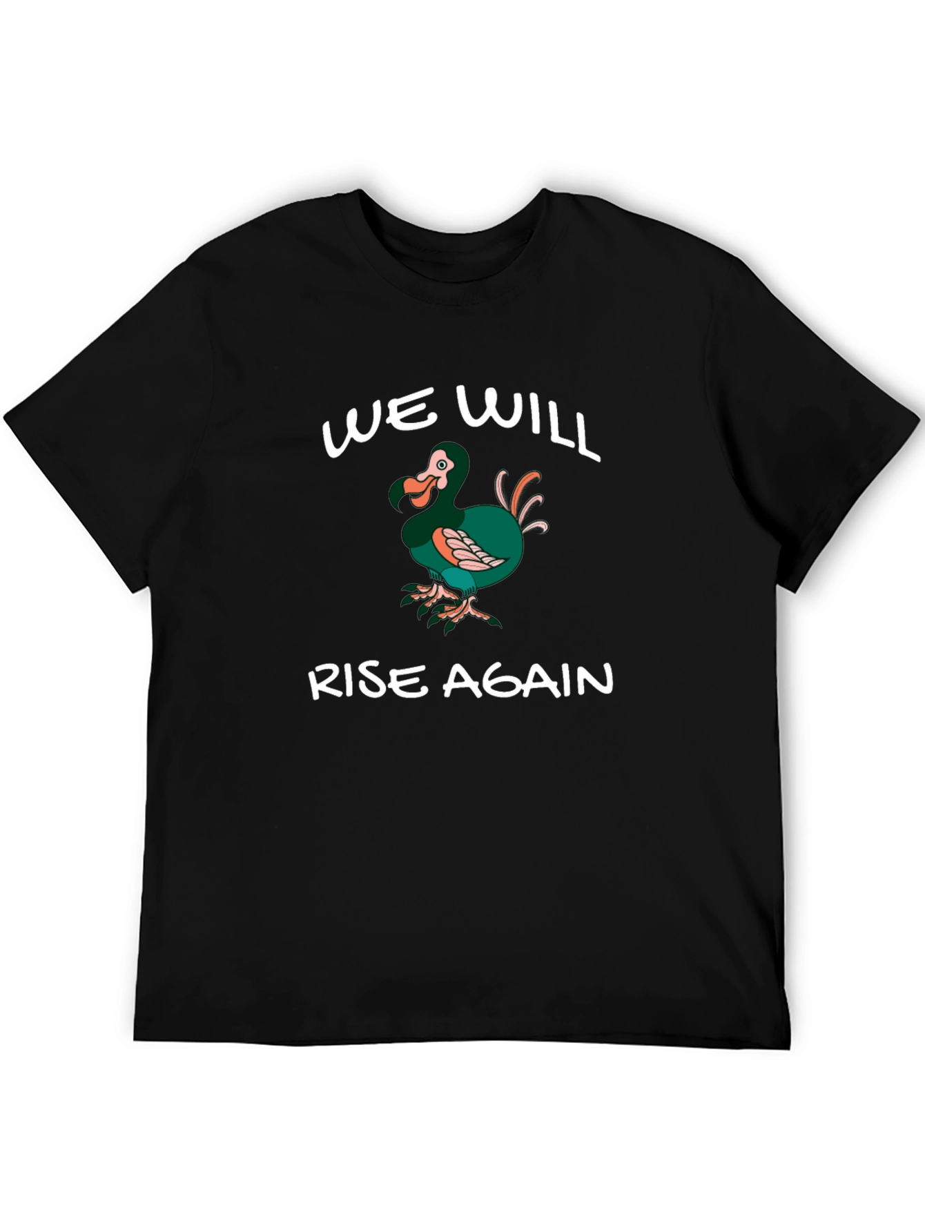 Black Dodo Bird T-Shirt - We Will Rise Again Tee view 5