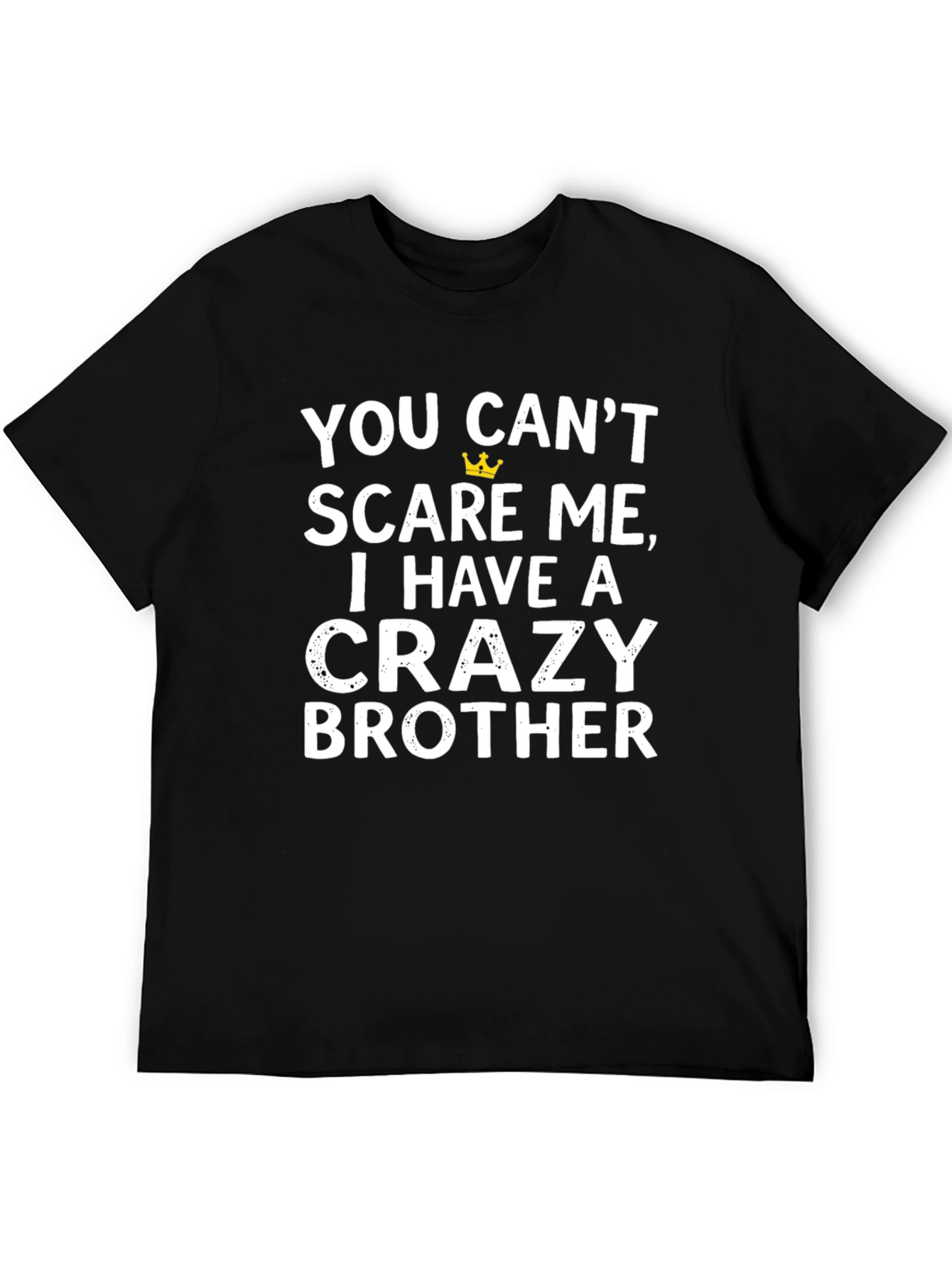 Black Crazy Brother T-Shirt - Novelty Graphic Tee view 5