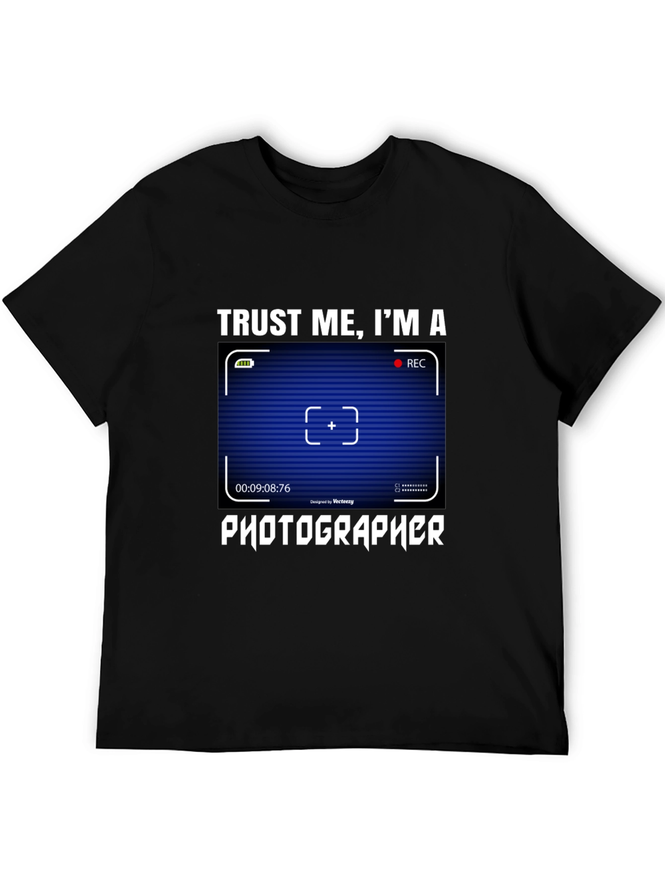 Black Trust Me I'm a Photographer Black T-Shirt view 5