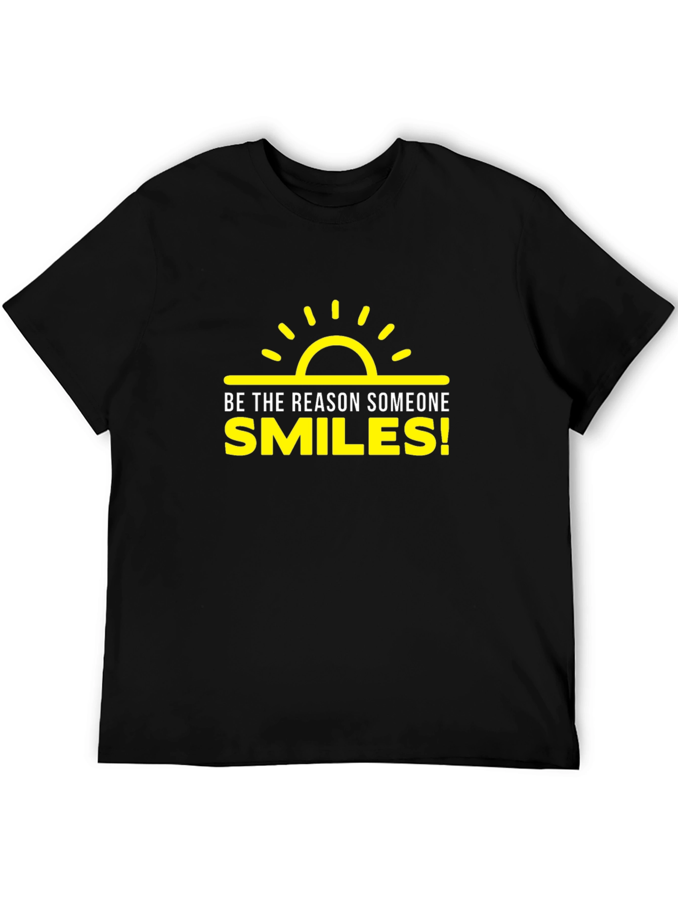 Black Be the Reason Someone Smiles T-Shirt view 5