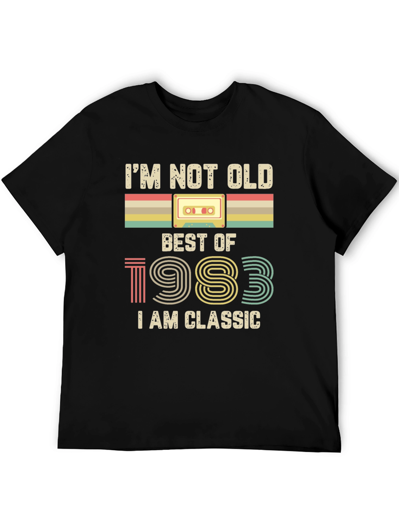 Black I'm Not Old I Am Classic T-Shirt Best of 1983 view 5