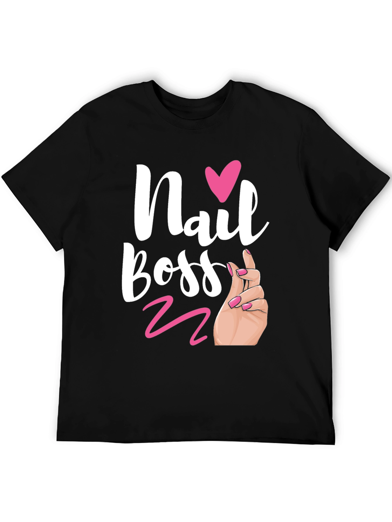 Black Nail Boss Graphic Tee - Salon Shirt view 5