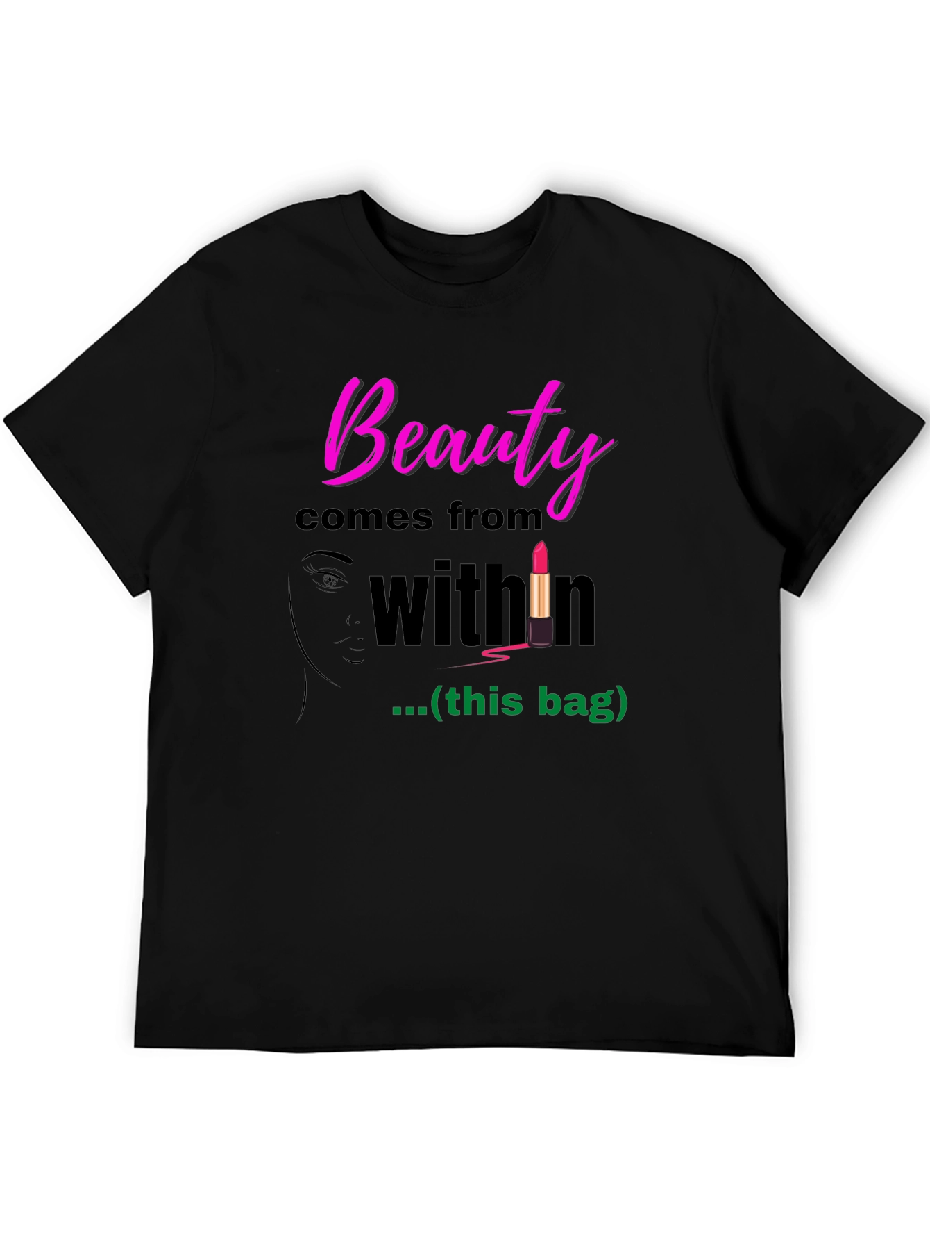 Black Beauty Comes From Within Graphic T-Shirt view 5