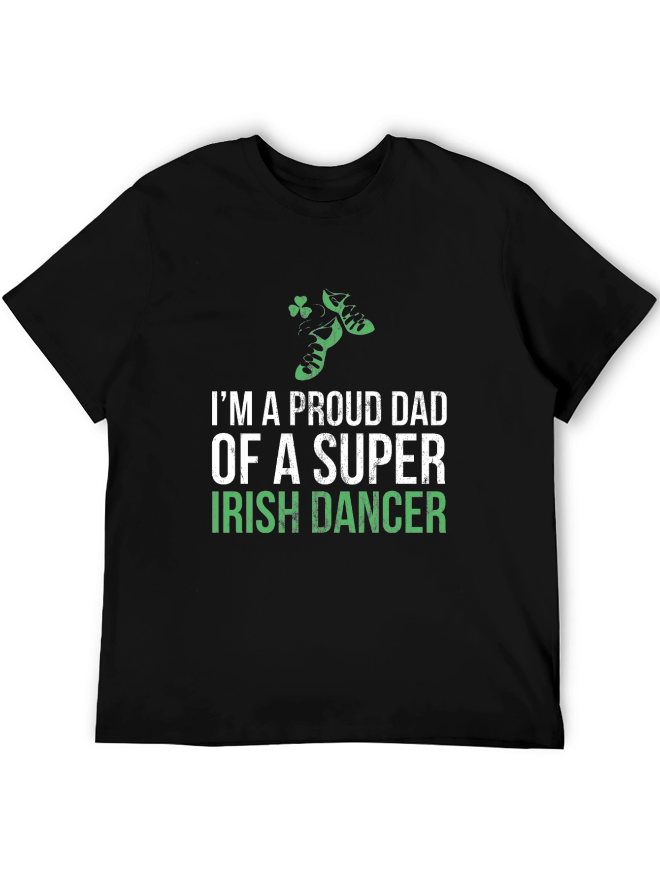Black Proud Dad Irish Dancer T-Shirt - St. Patrick's Day view 5