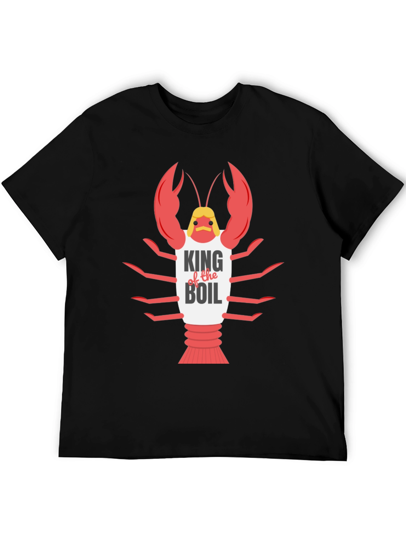 Black King of the Boil T-Shirt Crawfish Tee view 5