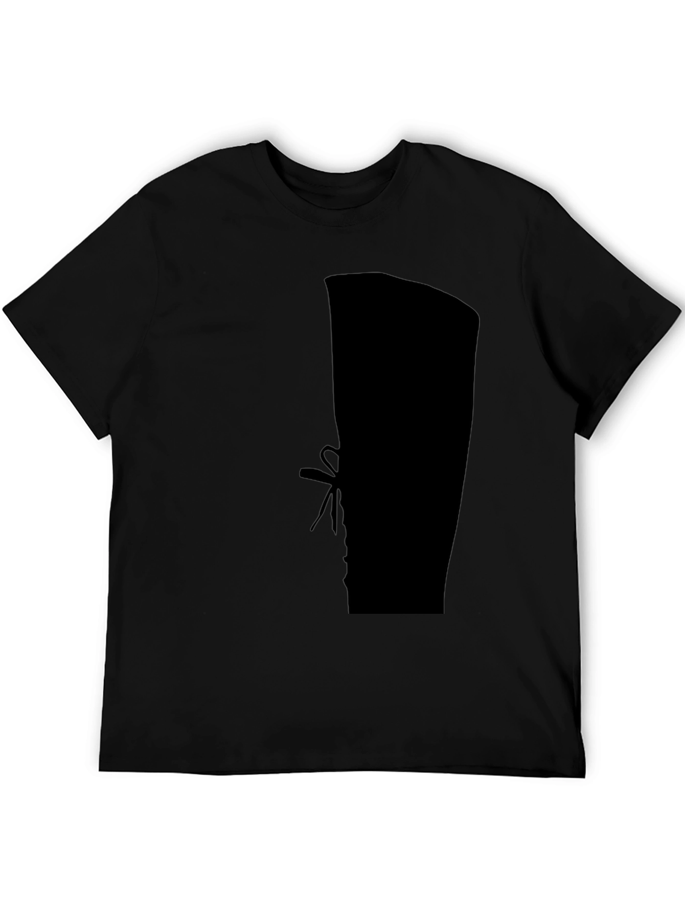 Black Silhouette Boot Print Black T-Shirt view 5