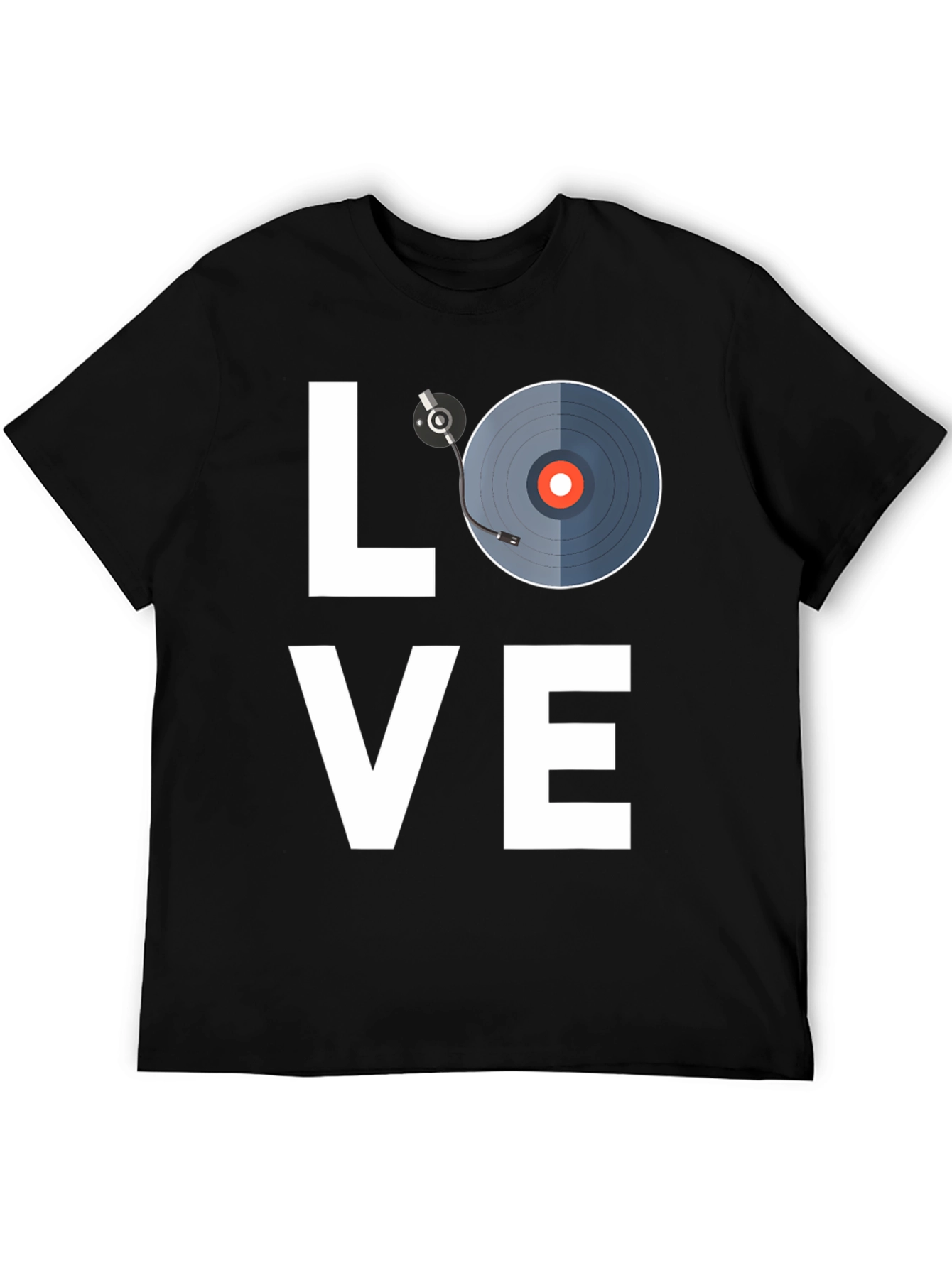 Black Love Music Black T-Shirt view 5