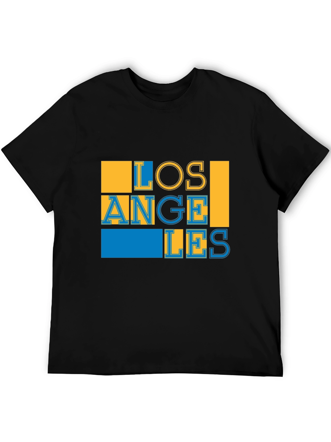Black Los Angeles Graphic Print Black T-Shirt view 5