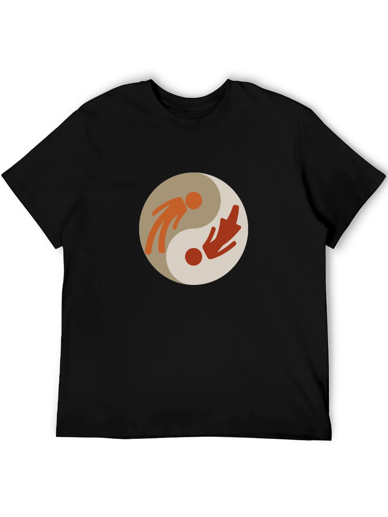 Black Yin Yang Balance T-Shirt - Harmony & Style view 5