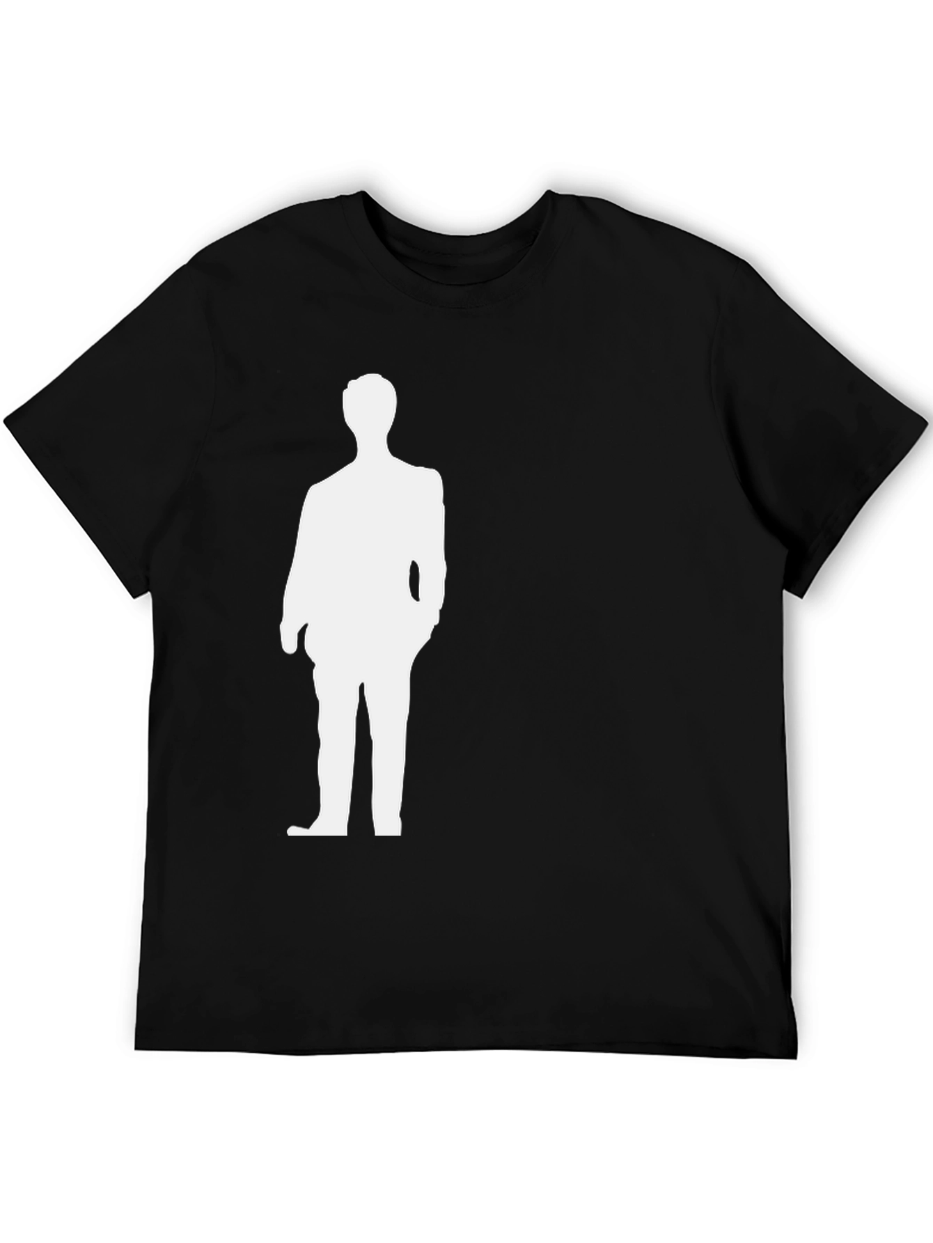 Black Silhouette Suit Graphic Tee - Classic Style view 5