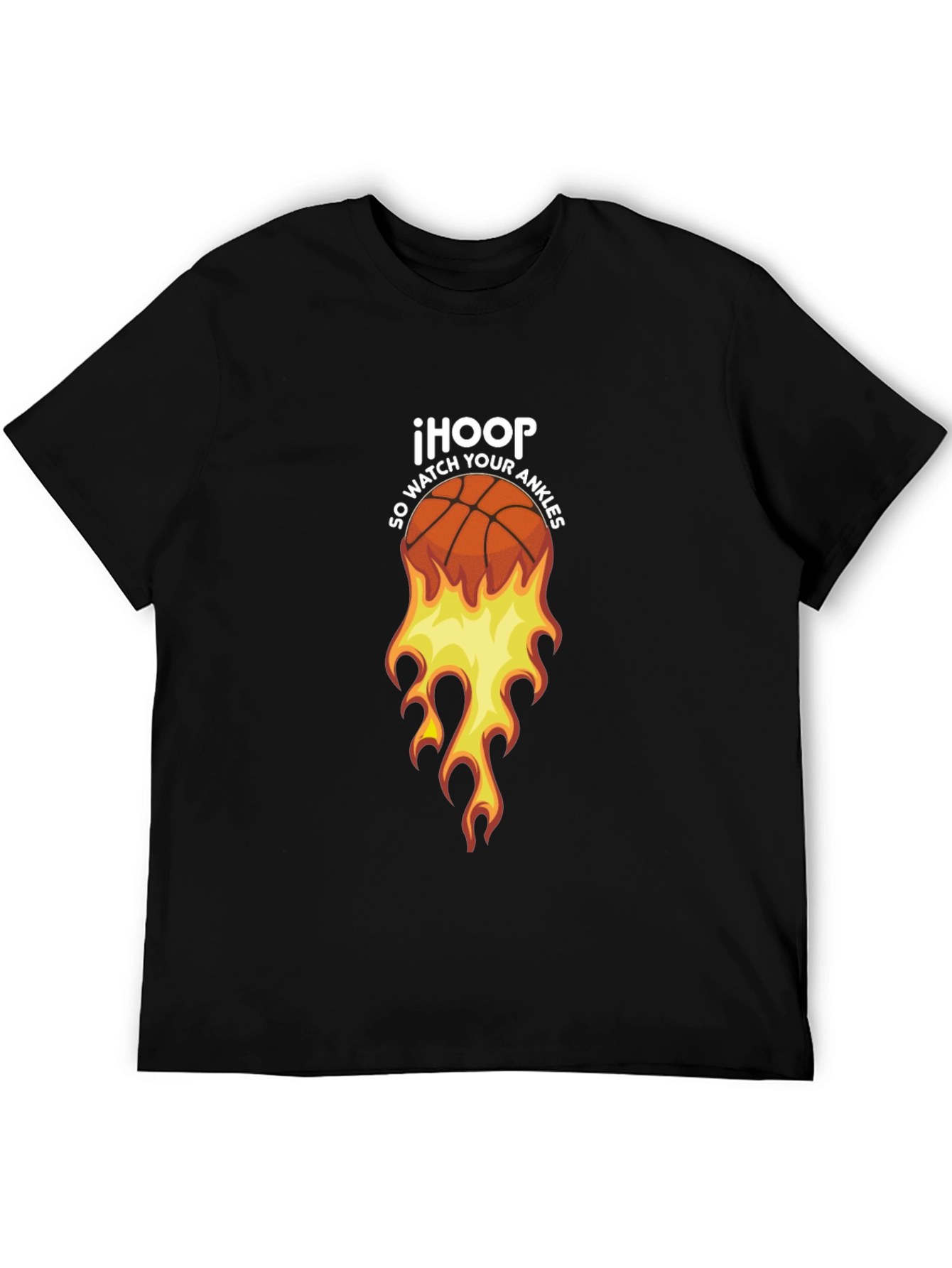 Black IHOOP Basketball Graphic Tee - So Watch Your Ankles! view 5